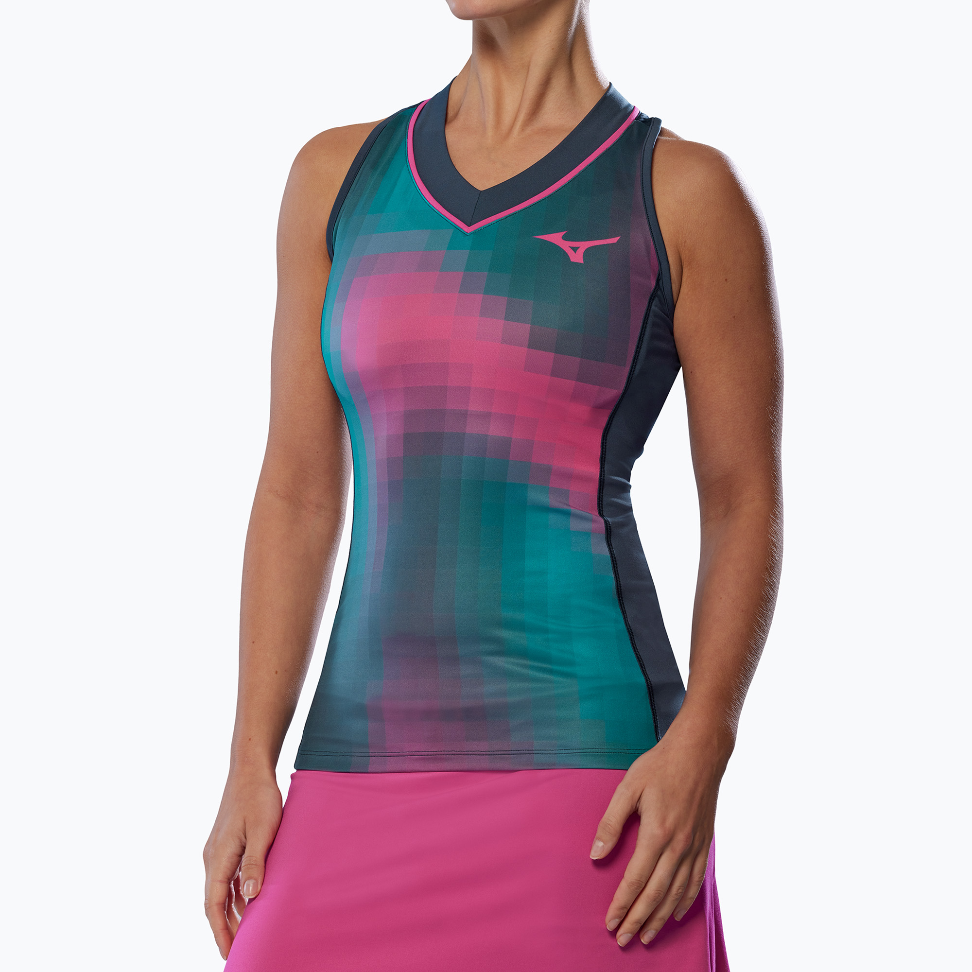 Női póló Mizuno Frontier Tank W midnight navy (Frontier Tank W 62GAC20213)