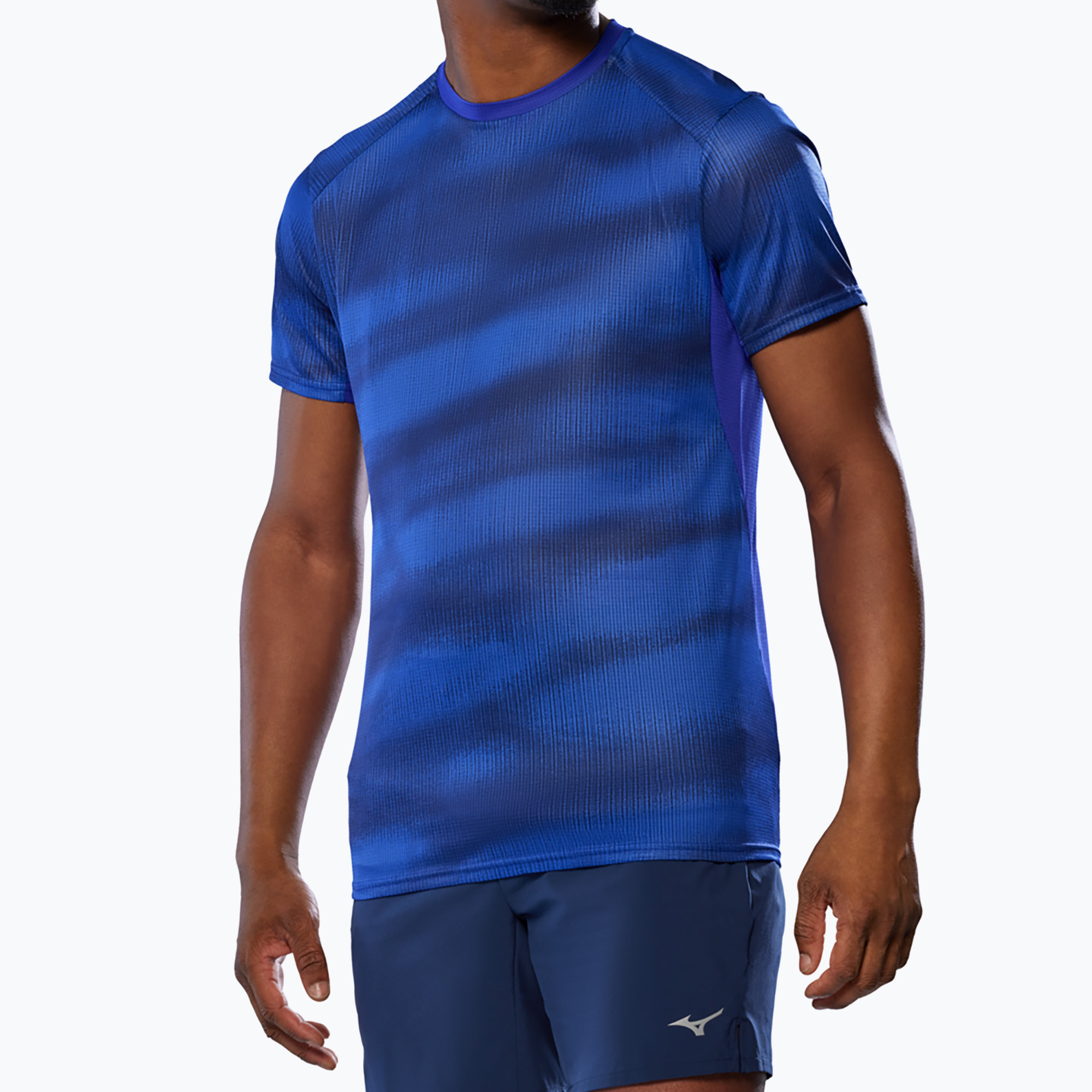 Koszulka do biegania męska Mizuno DryAeroFlow Graphic Tee reflex blue 