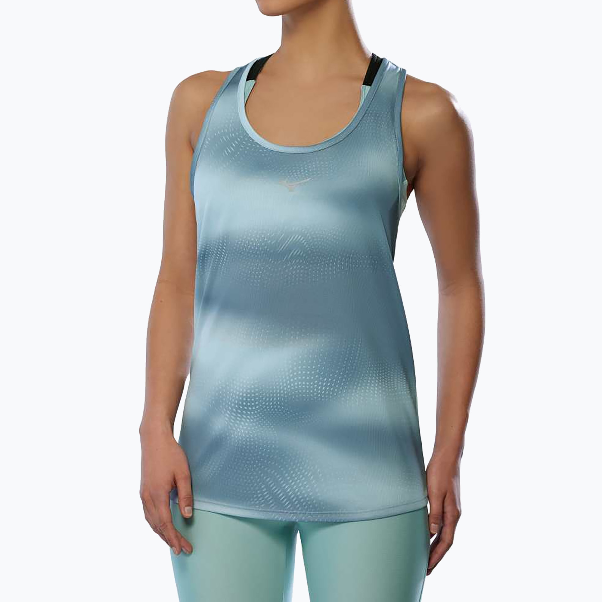 Dámske bežecké tričko Mizuno Core Graphic Tank skylight (Core Graphic Tank J2GAC21420)