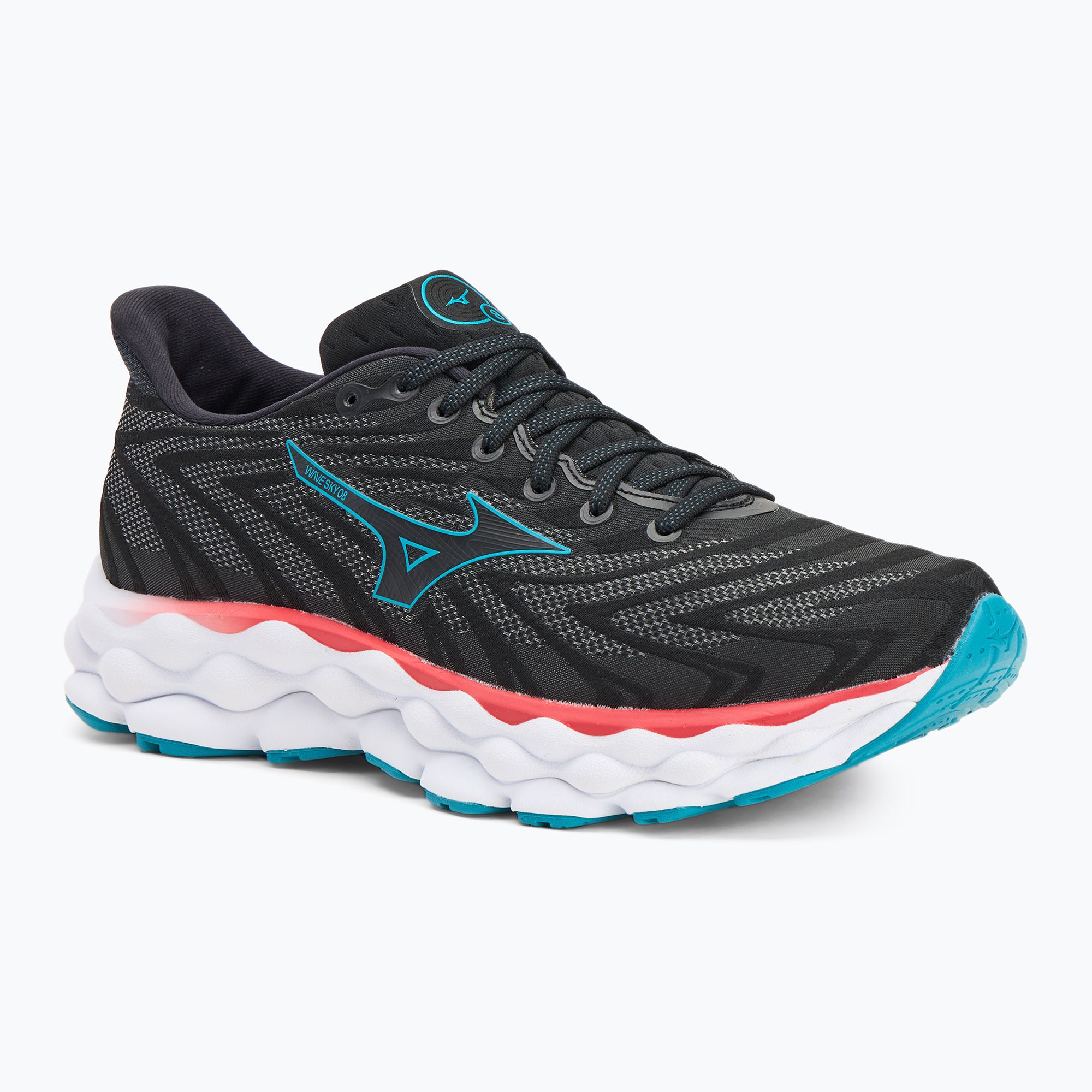 Buty do biegania męskie Mizuno Wave Sky 8 black/black/enamel blue 