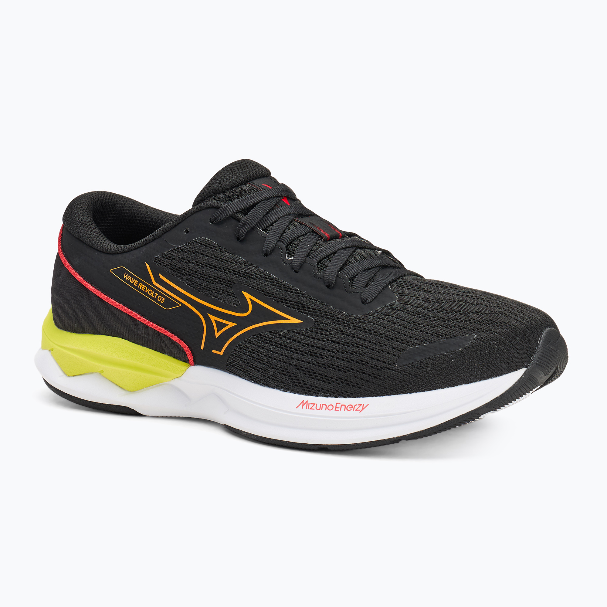 Buty do biegania męskie Mizuno Wave Revolt 3 black/bright marigold/evening primrose 