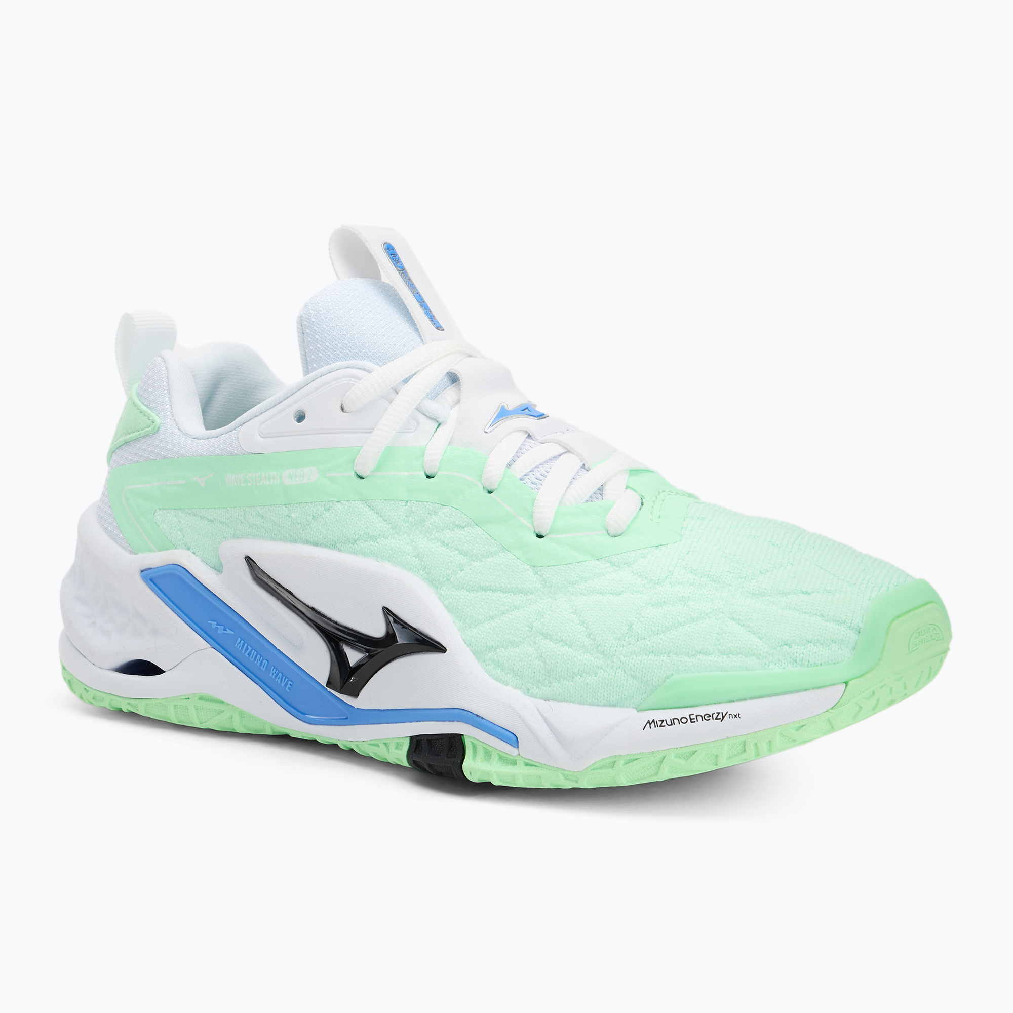 Buty do piłki ręcznej Mizuno Wave Stealth Neo 2 neo mint/black/froniter blue 