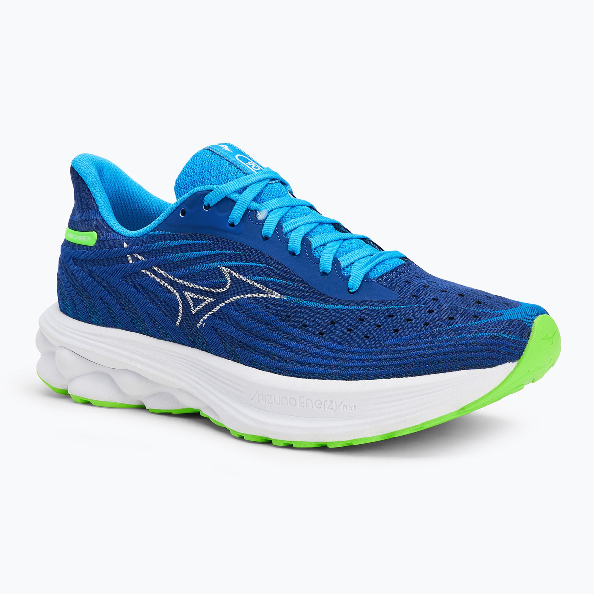 Buty do biegania męskie Mizuno Wave Skyrise 6 reflex blue c/white/blue pace 