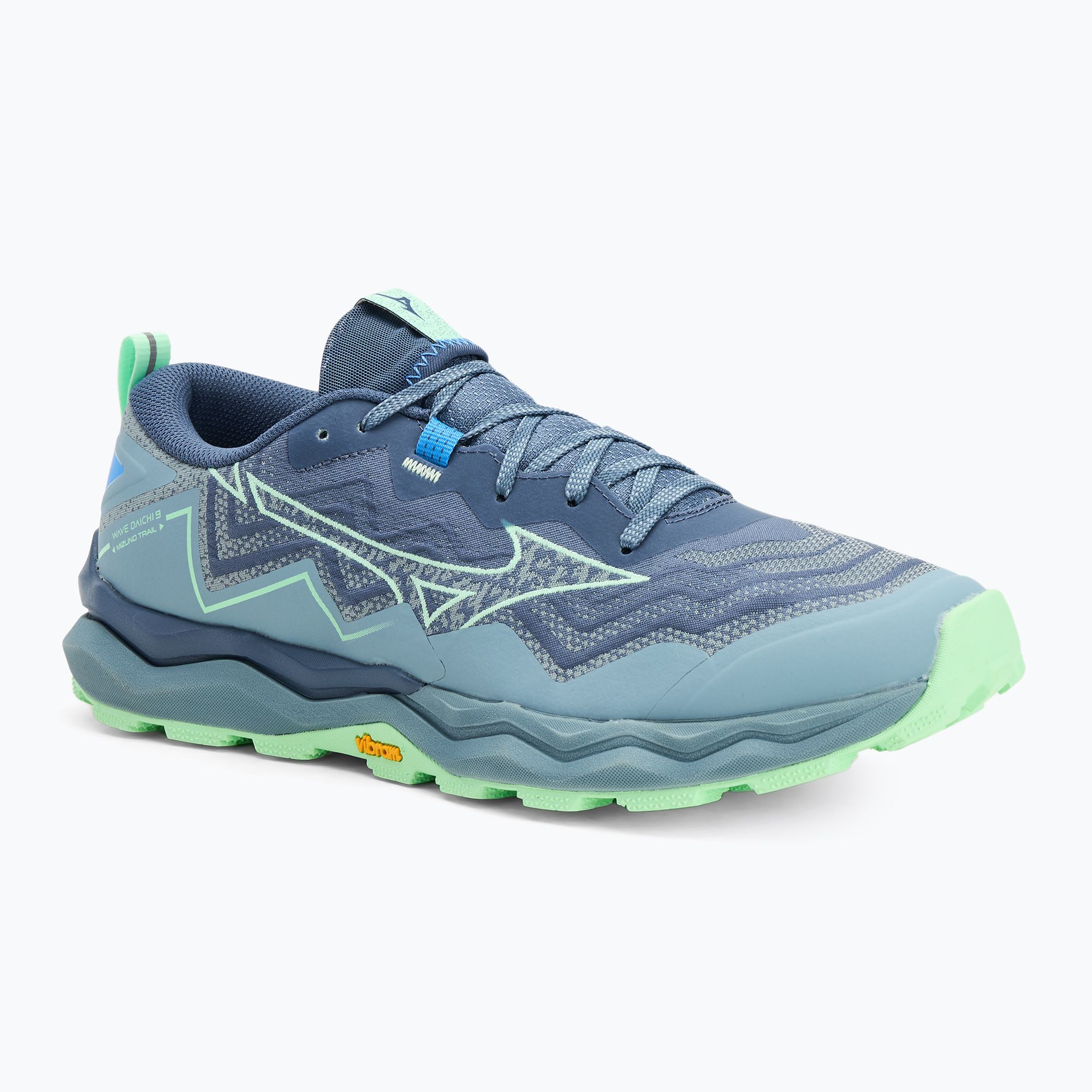 Buty do biegania męskie Mizuno Wave Daichi 9 vintage indigo/neo mint/citade 