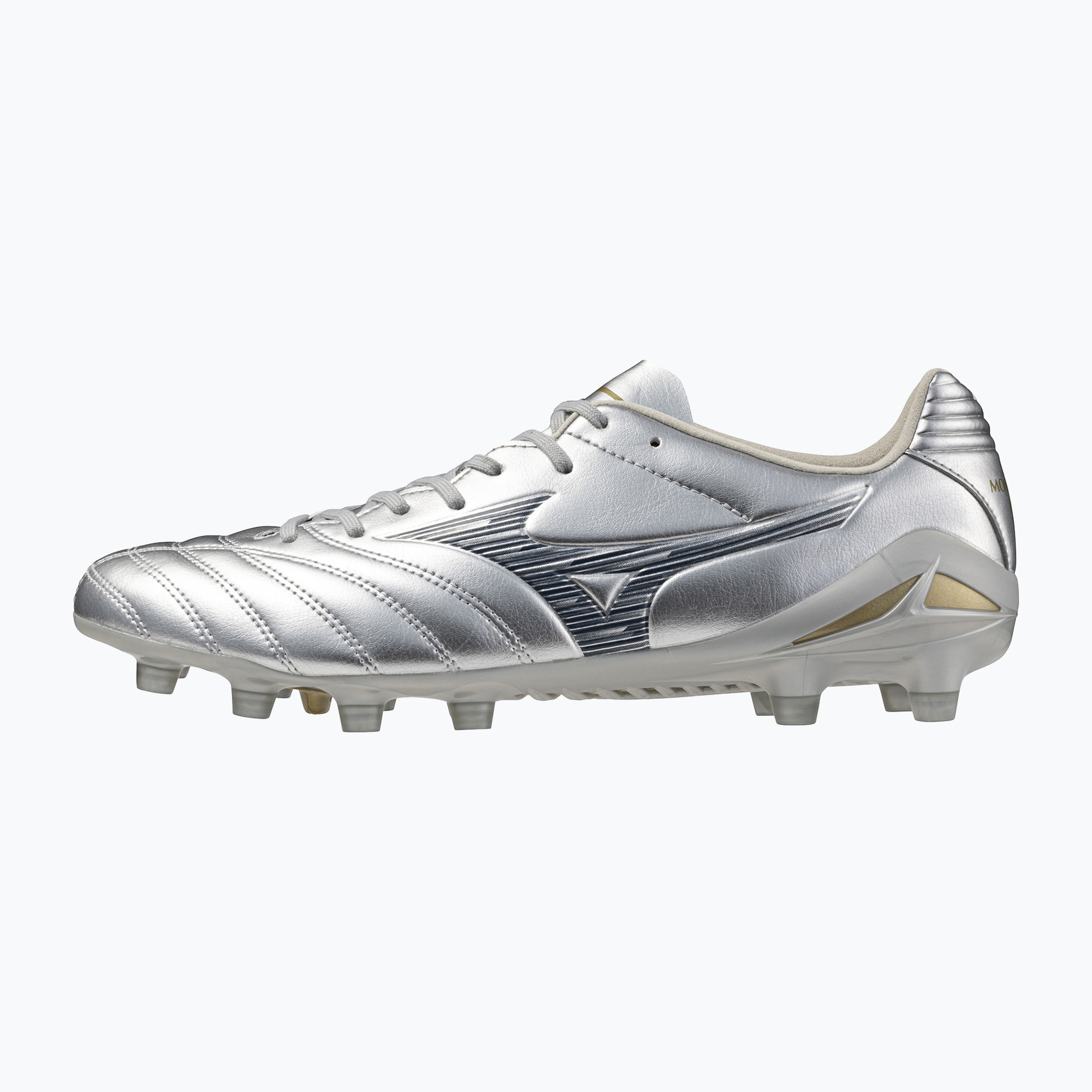 Buty piłkarskie męskie Mizuno Monarcida Neo III Pro Md galaxy silver/8605 c 