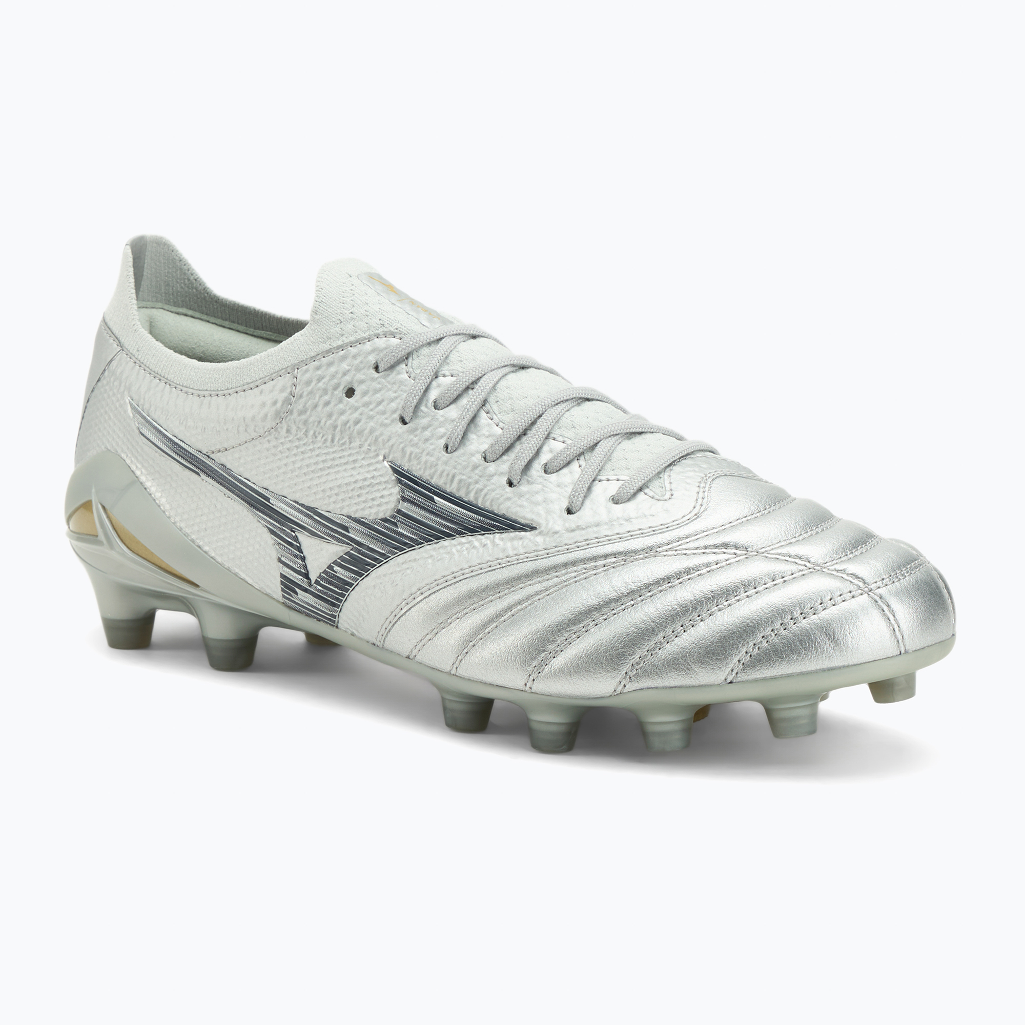Buty piłkarskie męskie Mizuno Morelia Neo IV β Japan Md galaxy silver/8605c/coolgray3c 