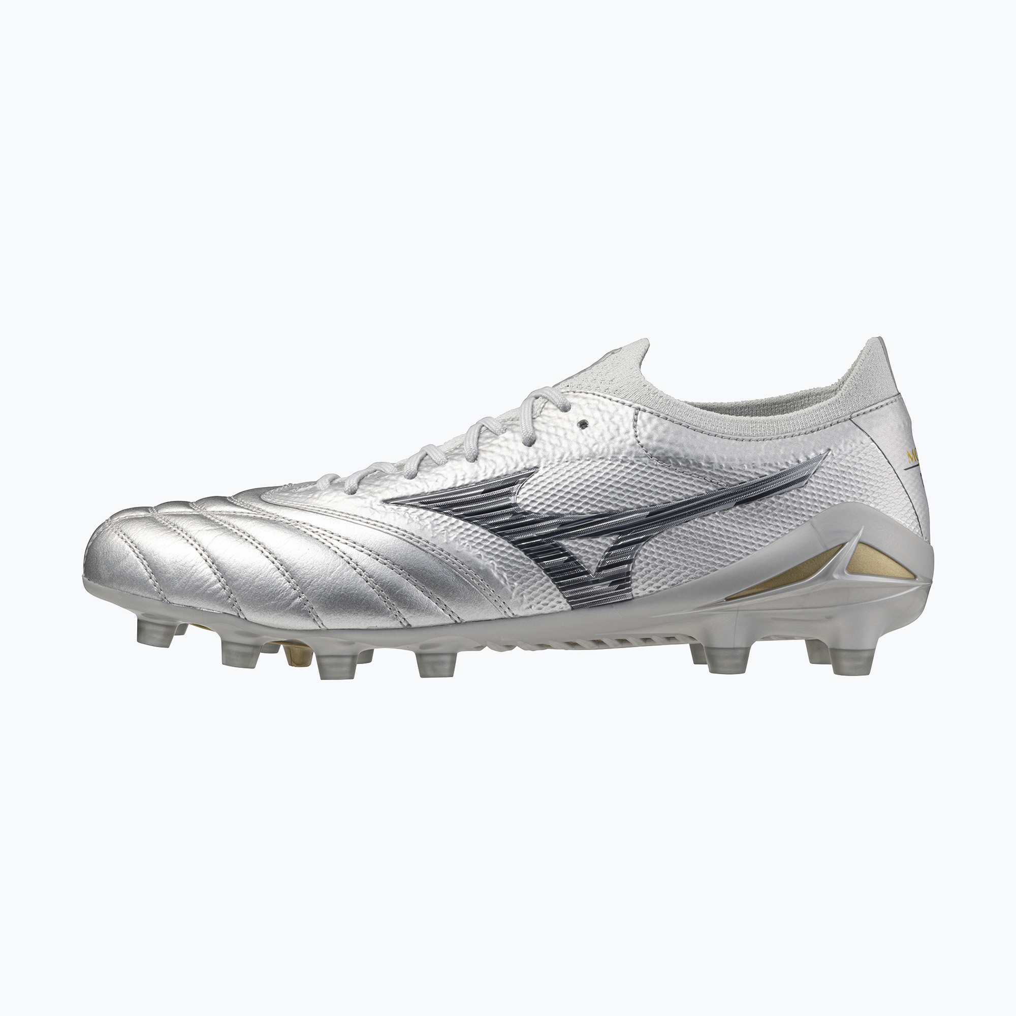 Buty piłkarskie męskie Mizuno Morelia Neo IV β Japan Md galaxy silver/8605c/coolgray3c 