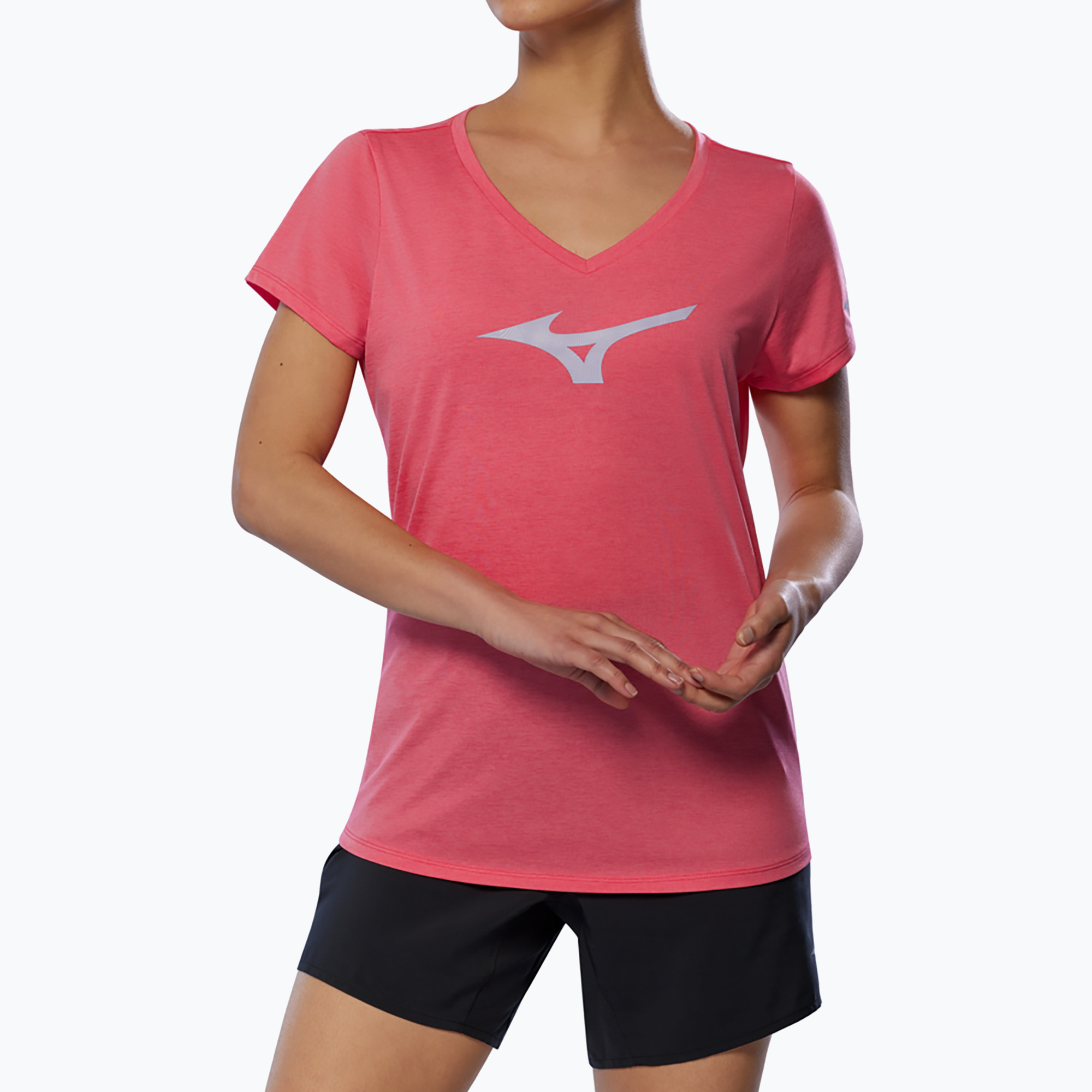 Koszulka do biegania damska Mizuno Core RB Tee camellia rose 