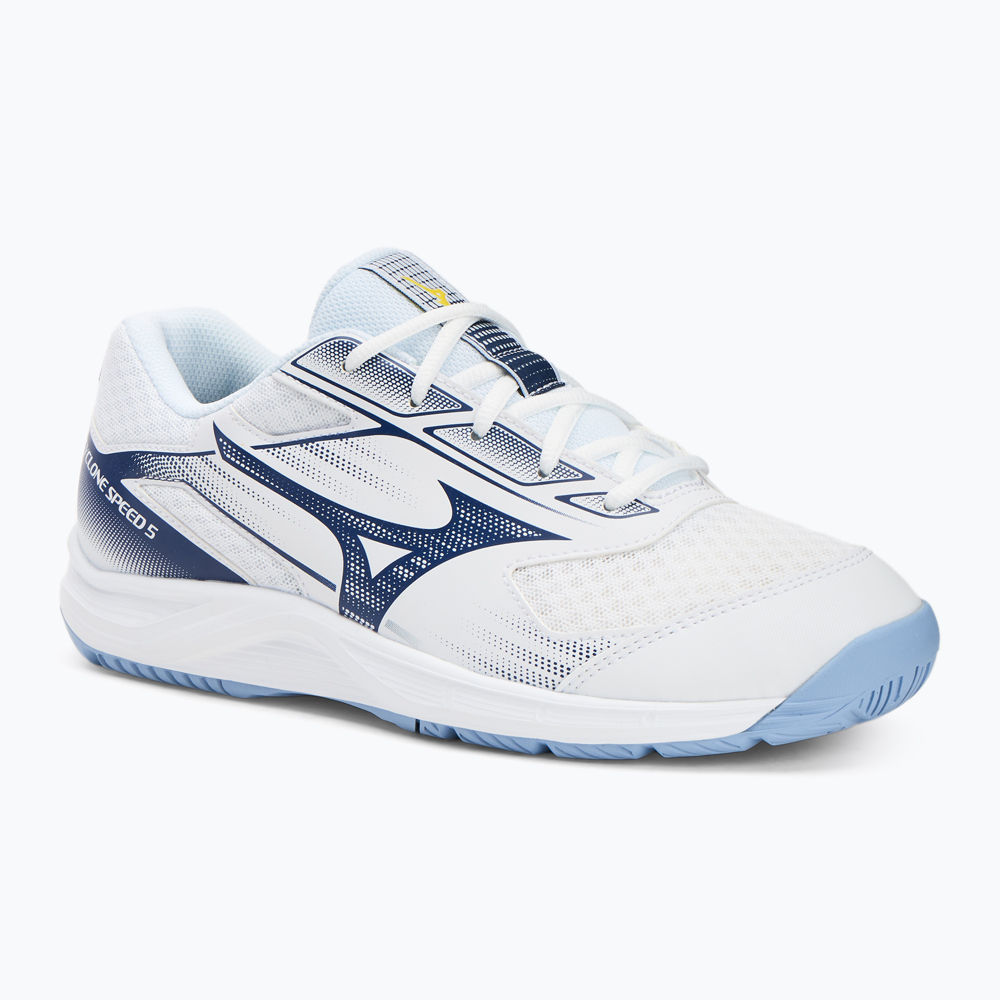 Buty do siatkówki Mizuno Cyclone Speed 5 white/bellwether blue/bel air blue 
