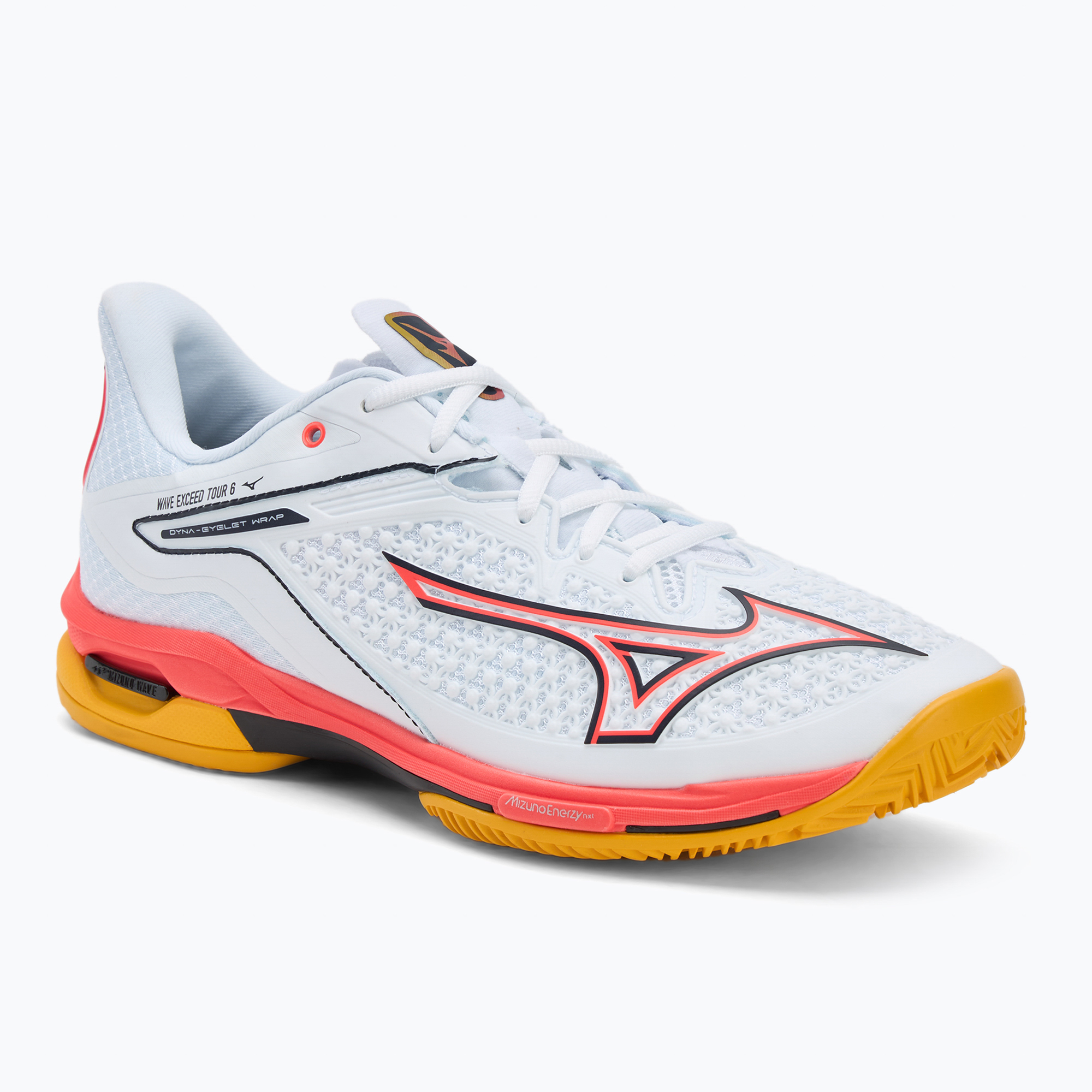 Buty do tenisa Mizuno Wave Exceed Tour 6 CC white/baritone blue/fiery coral 2 