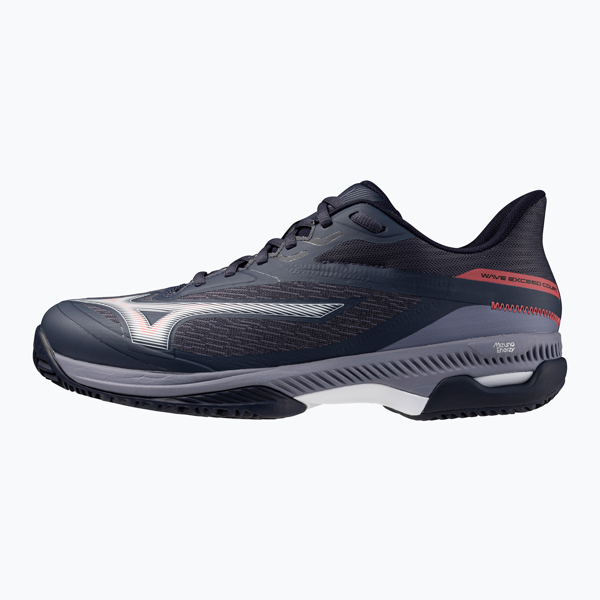 Buty do tenisa Mizuno Wave Exceed Court CC odyssey gray/white/blue granite 