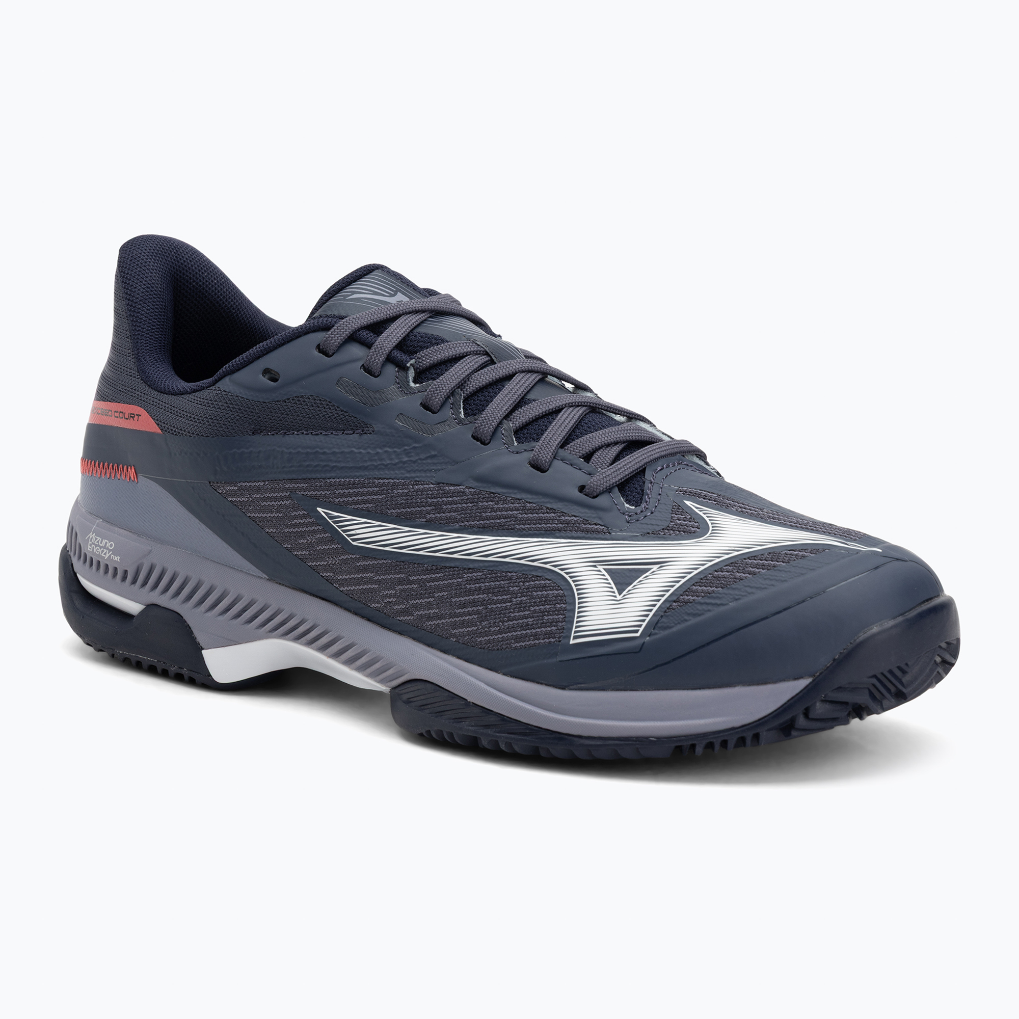 Buty do tenisa Mizuno Wave Exceed Court CC odyssey gray/white/blue granite 