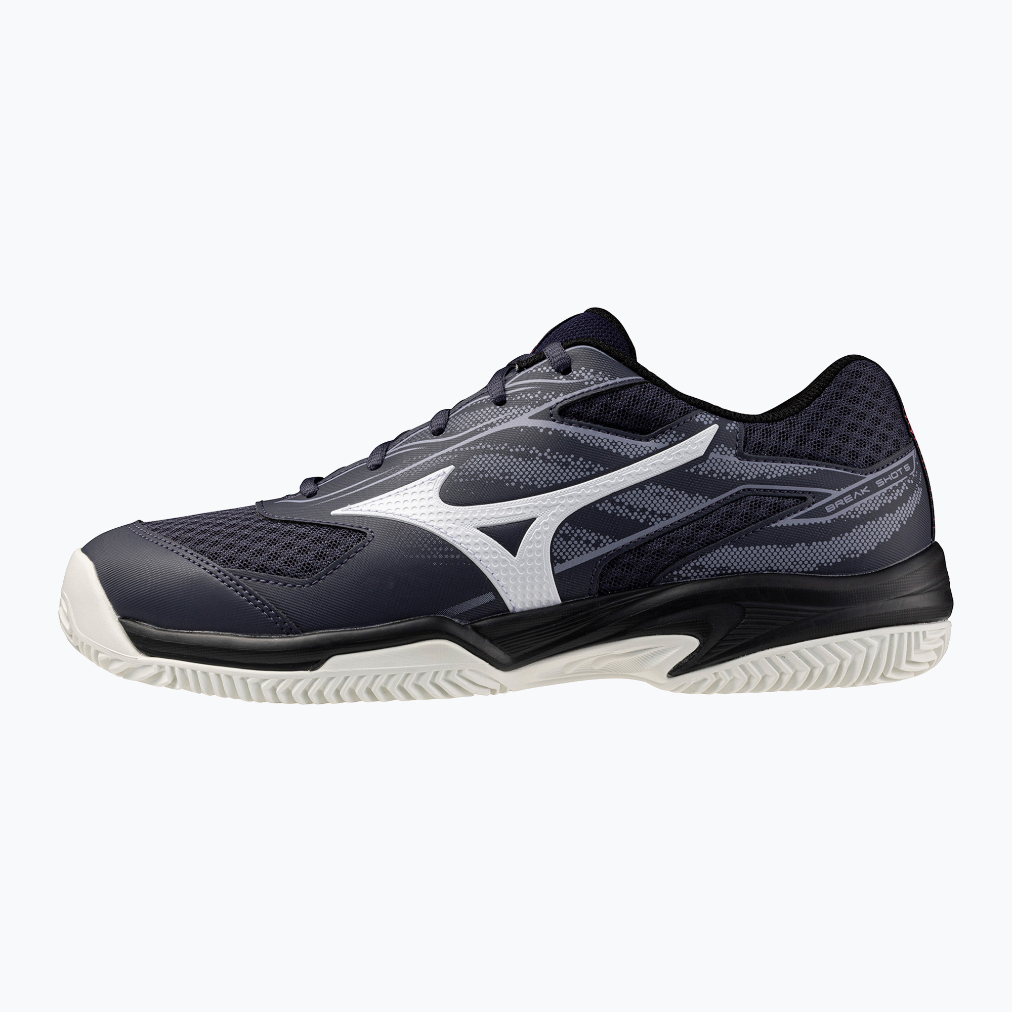 Buty do tenisa Mizuno Break Shot 5 CC odyssey gray/white/blue granite 
