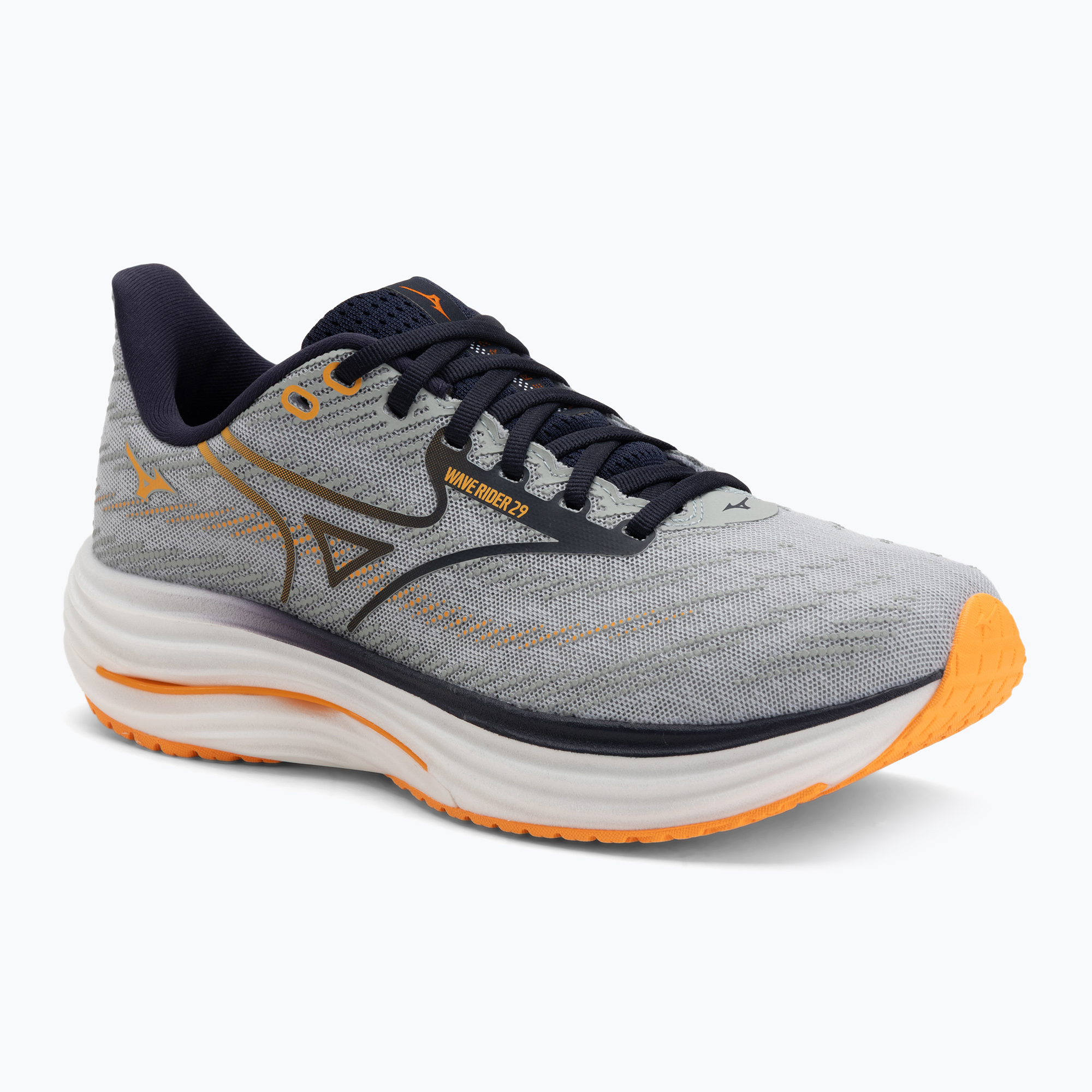 Buty do biegania męskie Mizuno Wave Rider 29 harbor mist/baritone blue/tang orange 