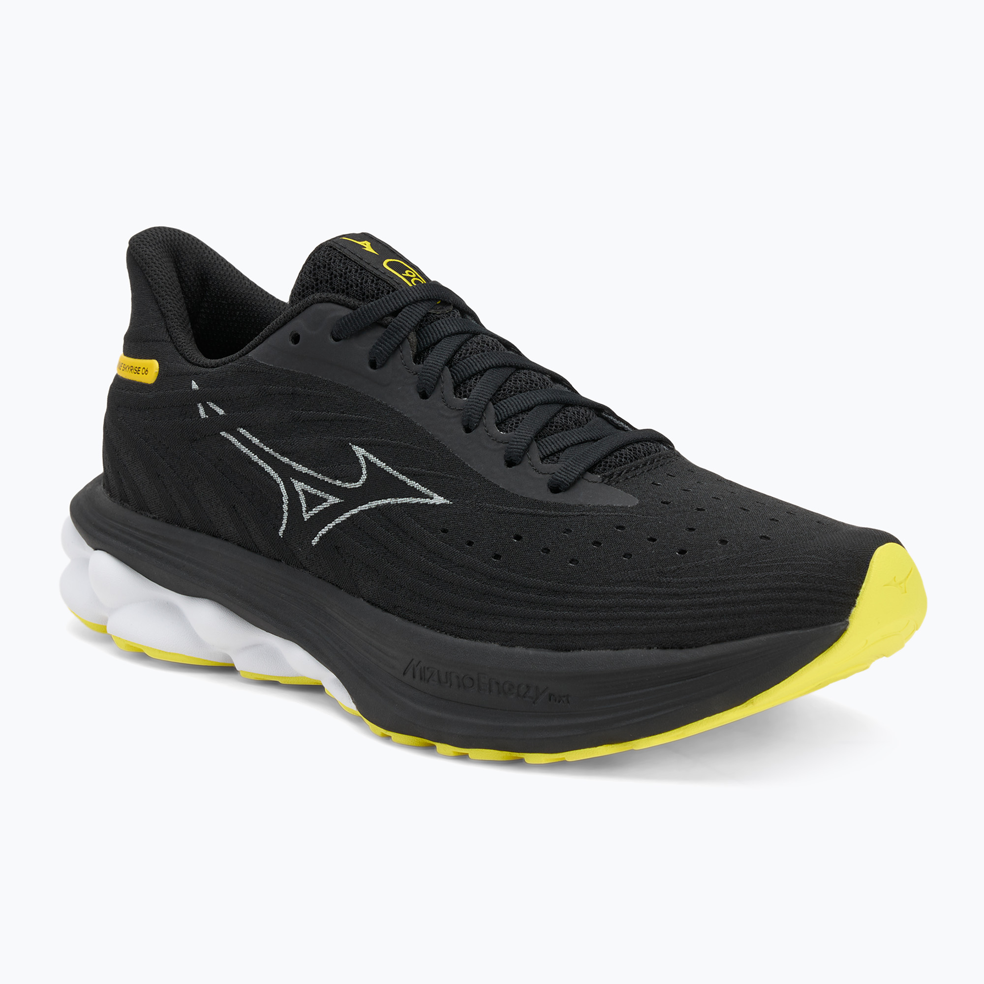 Buty do biegania męskie Mizuno Wave Skyrise 6 black/harbor mist/lemon tonic 
