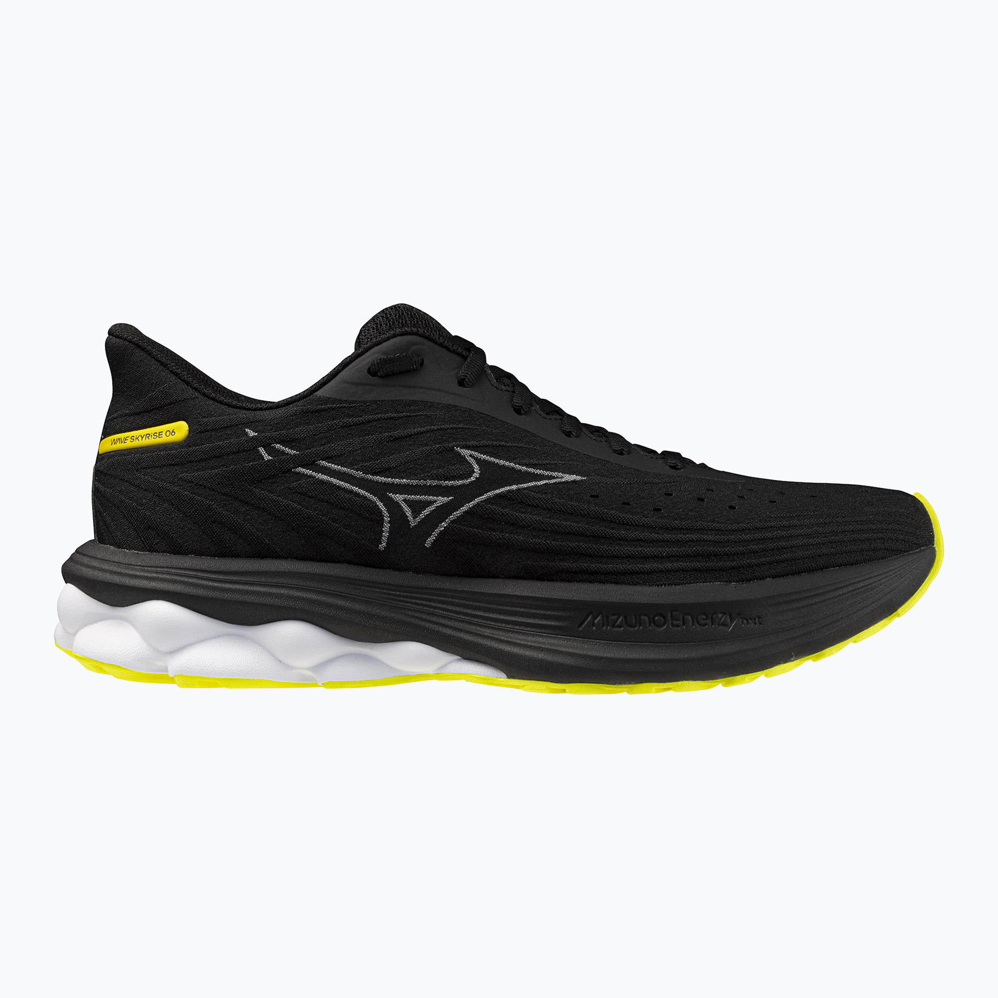 Buty do biegania męskie Mizuno Wave Skyrise 6 black/harbor mist/lemon tonic 
