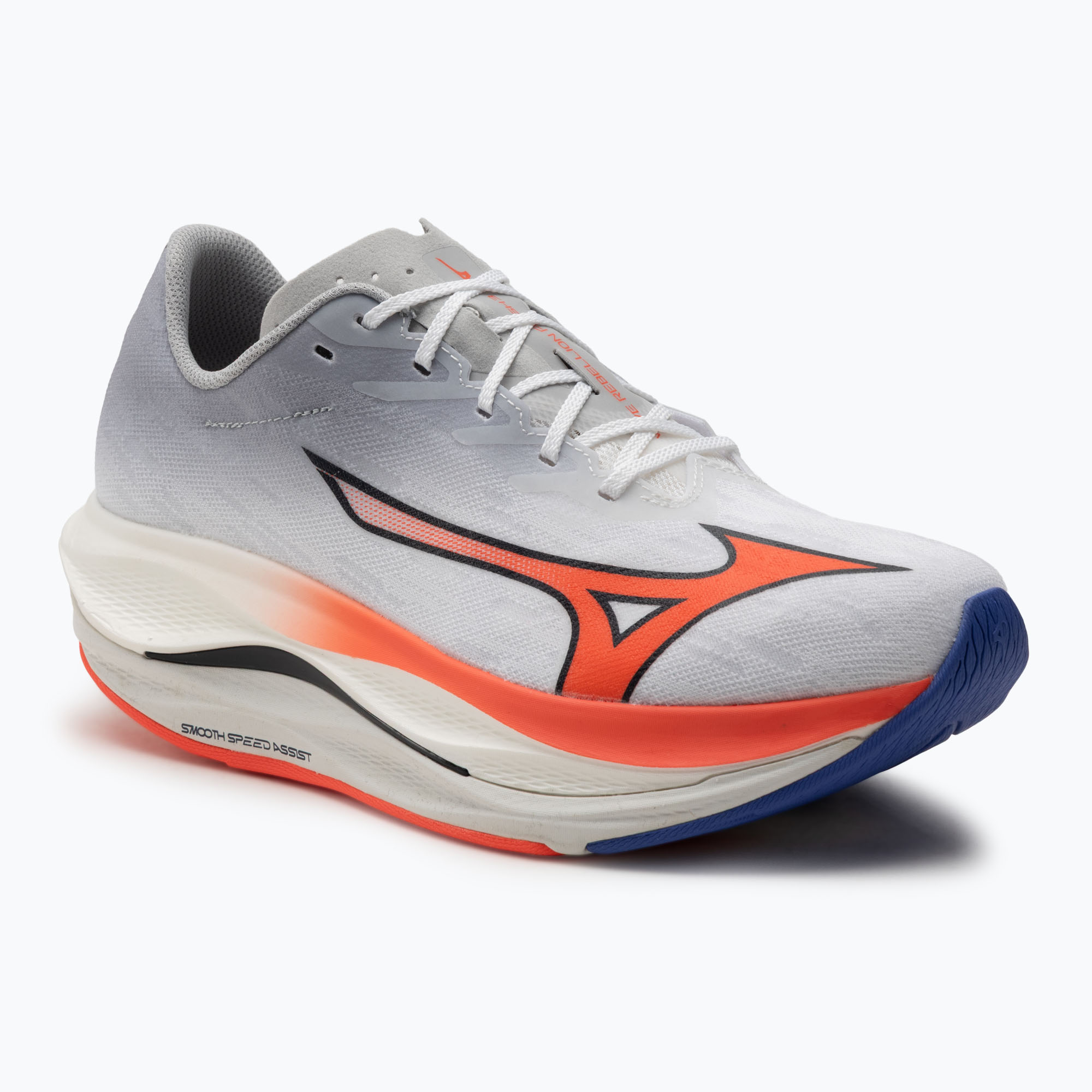 Buty do biegania męskie Mizuno Wave Rebellion Flash 3 white/fiery coral 2/iris bloom 