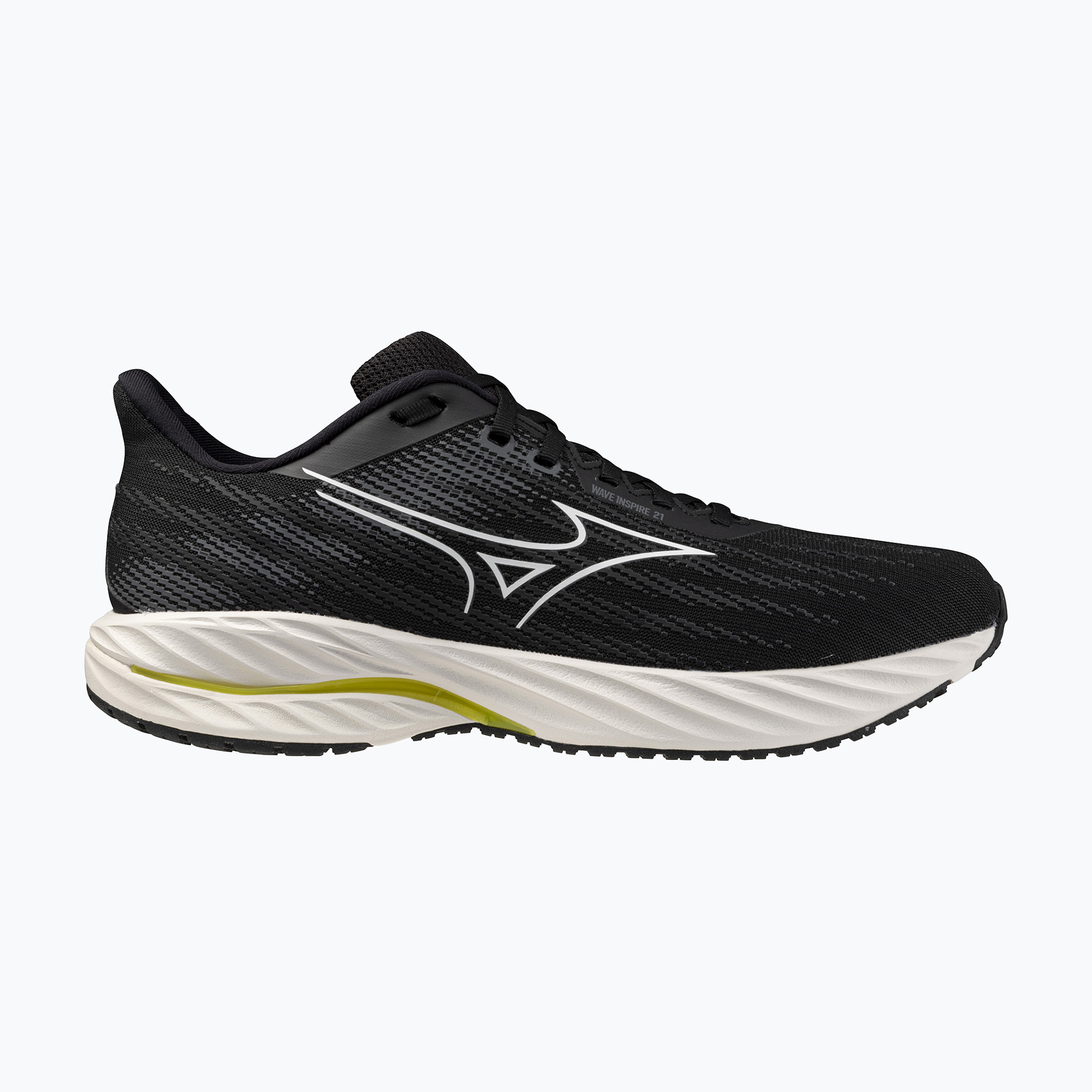 Buty do biegania męskie Mizuno Wave Inspire 21 black/white/vibrant yellow 