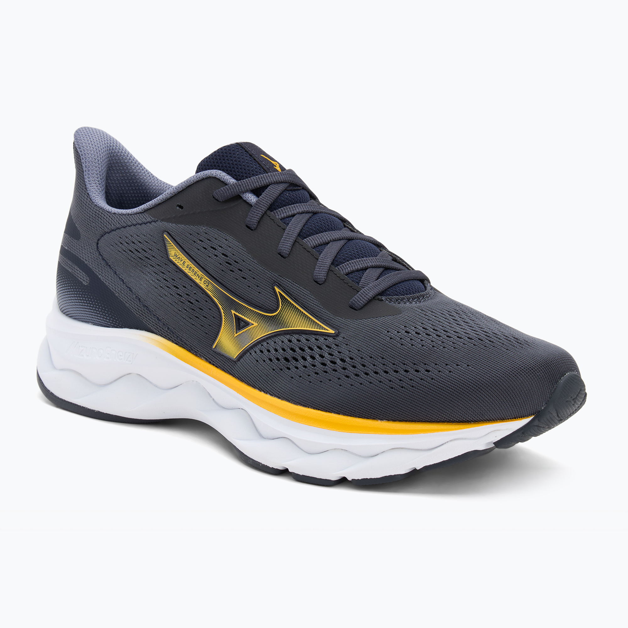 Buty do biegania męskie Mizuno Wave Serene 2 baritone blue/citrus/odyssey g 