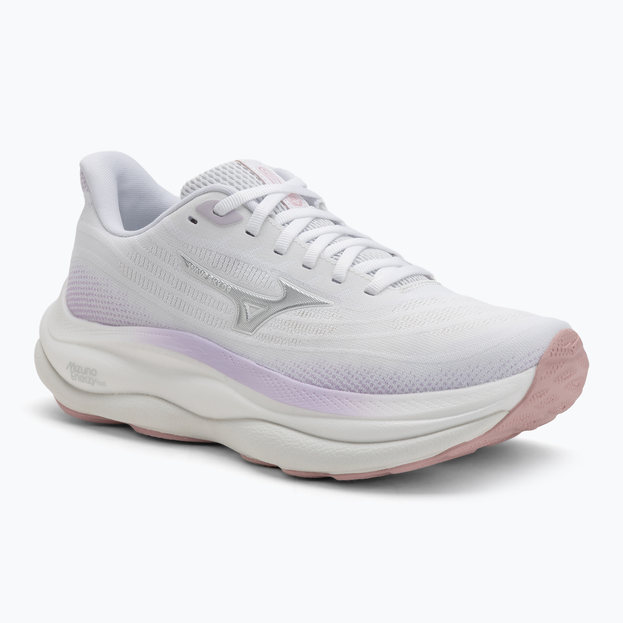 Buty do biegania damskie Mizuno Wave Sky 9 white/silver/orchid petal 
