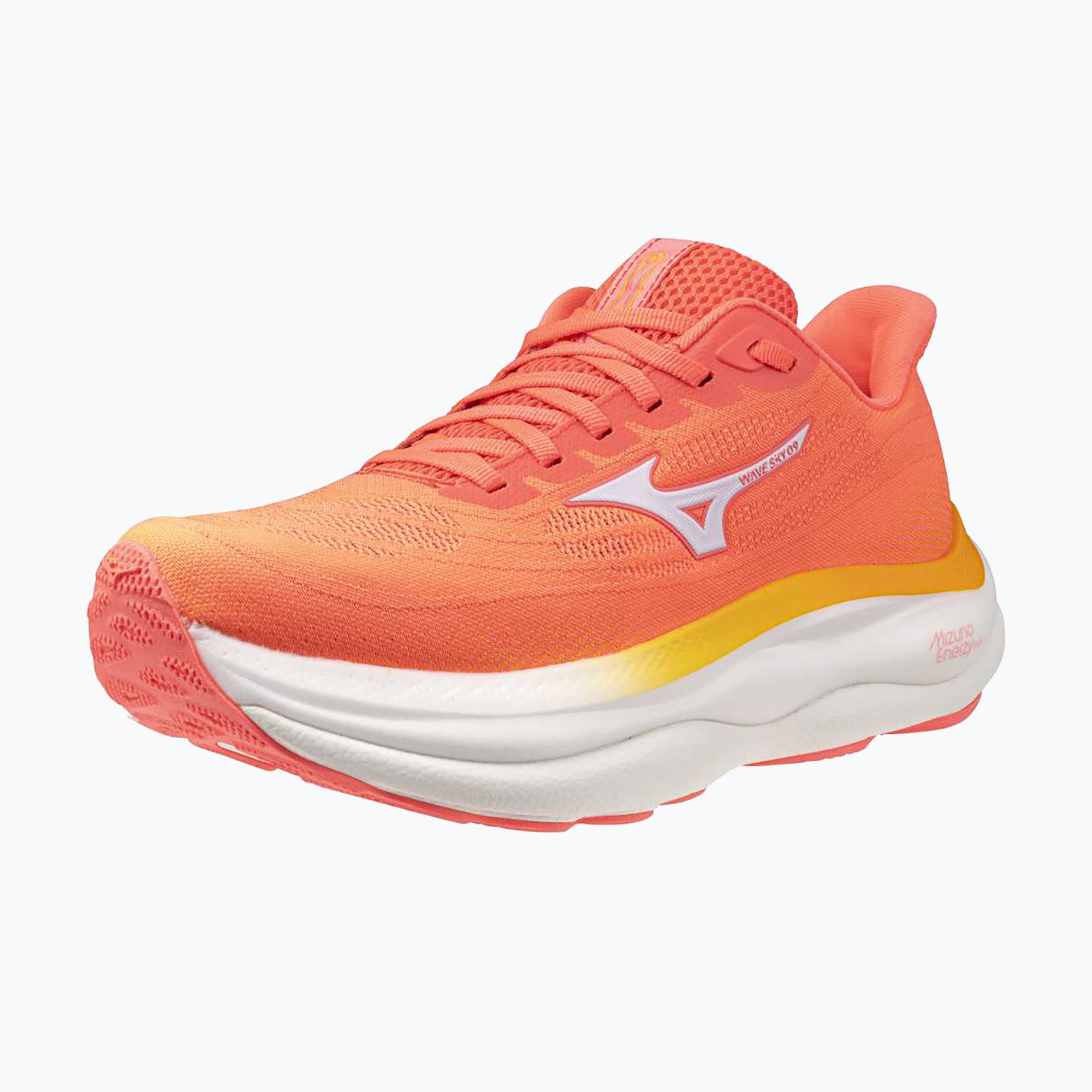 Buty do biegania damskie Mizuno Wave Sky 9 striking coral/baseball white/citrus