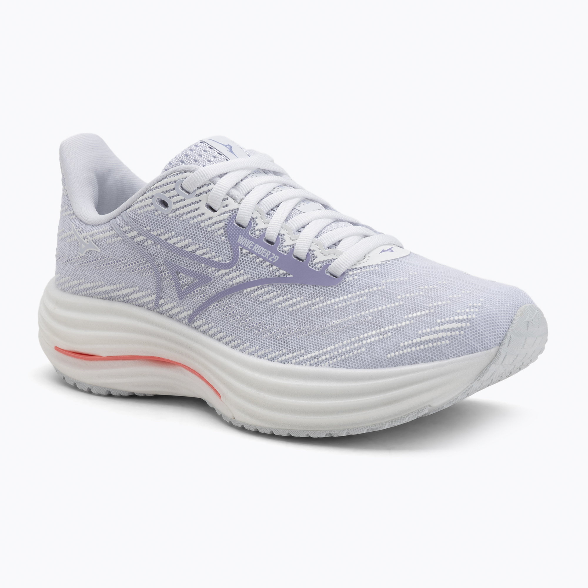 Buty do biegania damskie Mizuno Wave Rider 29 white/icelandic blue/strikingcoral 