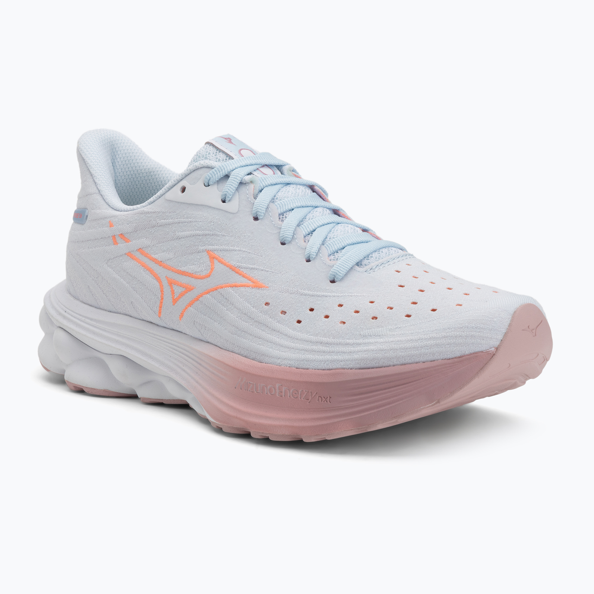 Buty do biegania damskie Mizuno Wave Skyrise 6 nantucket breeze/striking coral/bleach mauve 