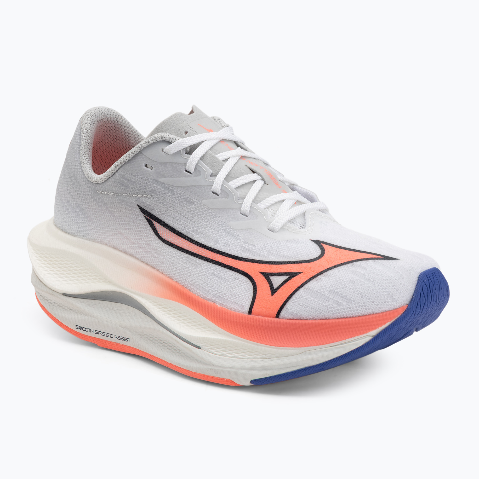 Дамски обувки за бягане Mizuno Wave Rebellion Flash 3 white/striking coral/iris bloom