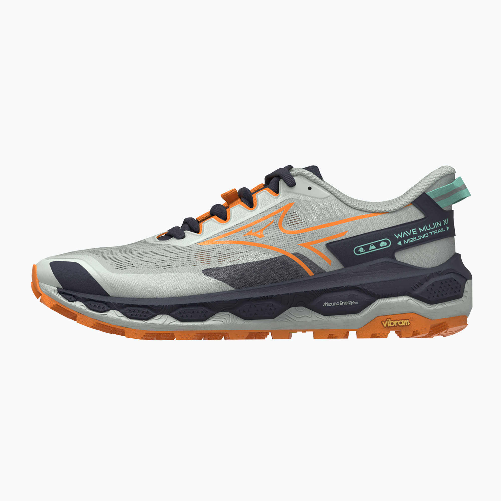 Pánske bežecké topánky Mizuno Wave Mujin 11 mercury/tangelo/tangelo (Wave Mujin 11 J1GJ257003)