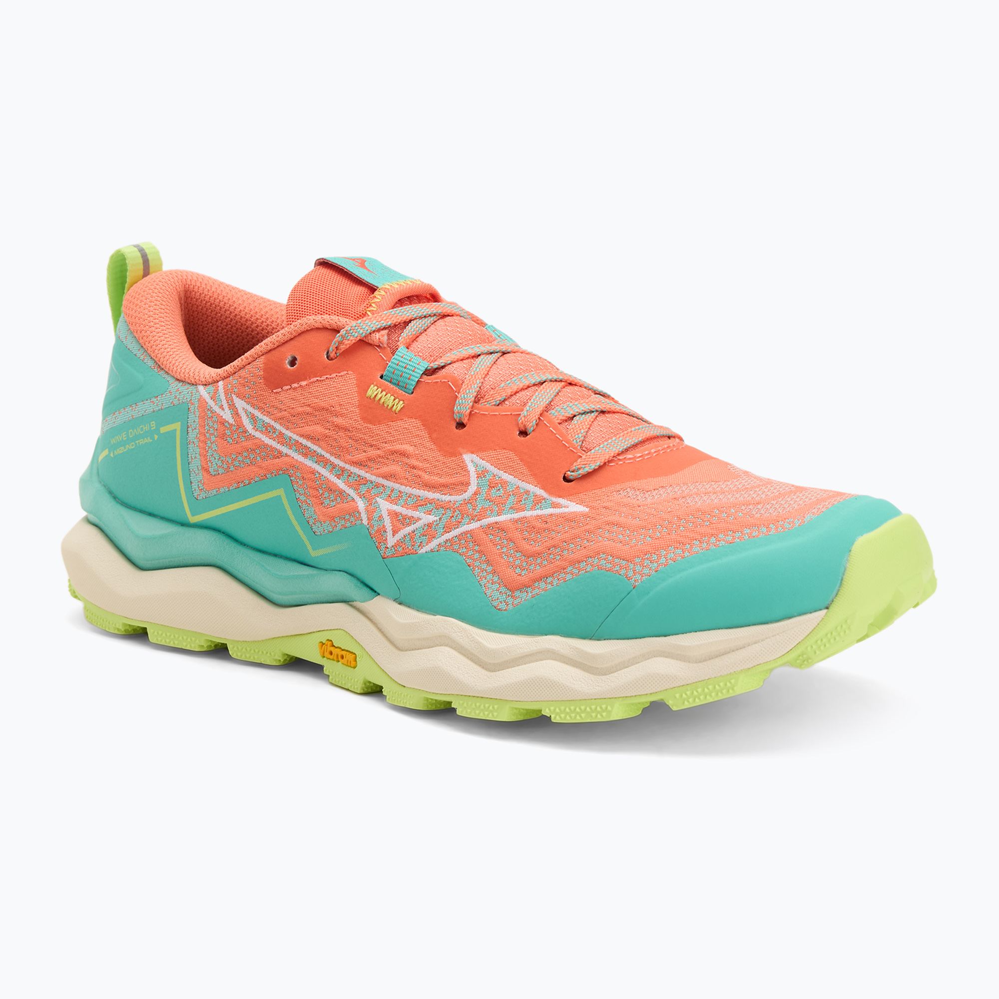 Buty do biegania damskie Mizuno Wave Daichi 9 fresh salmon/white/sharp green 