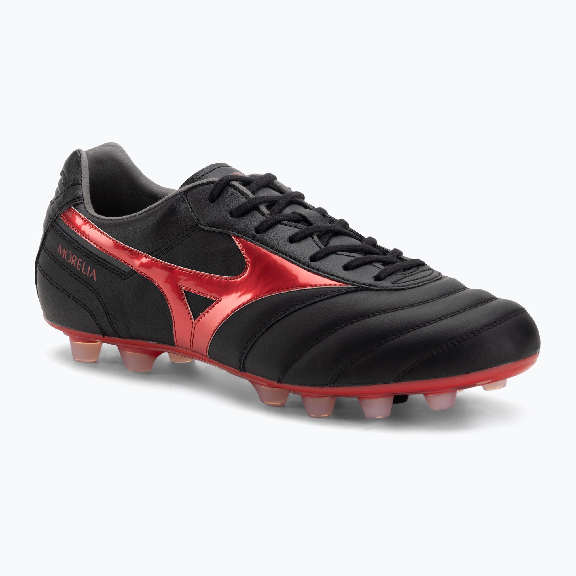 Buty piłkarskie męskie Mizuno Morelia II Elite FG black/morelia 40th red/black sand 