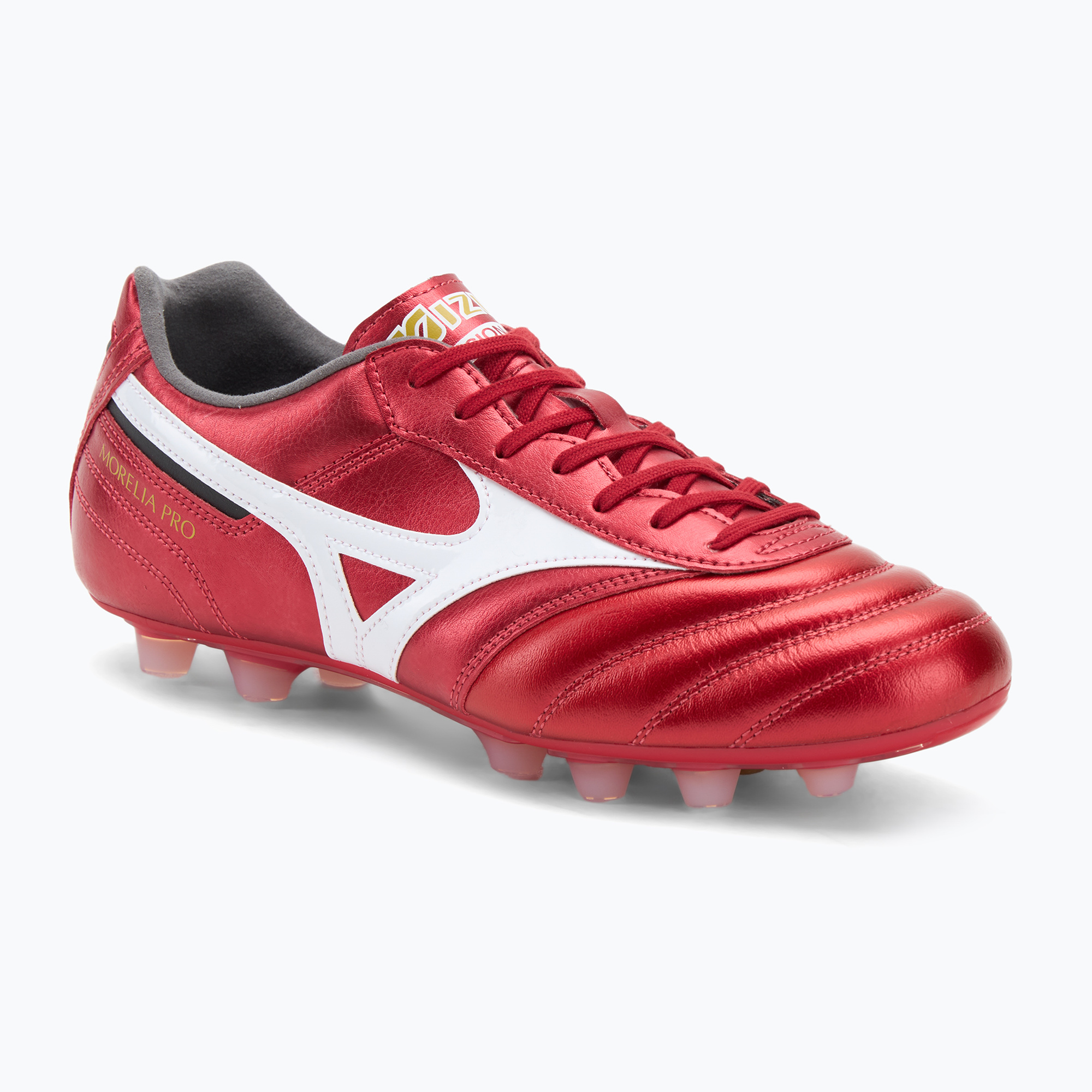 Buty piłkarskie męskie Mizuno Morelia II Pro FG morelia 40th red/white/black 