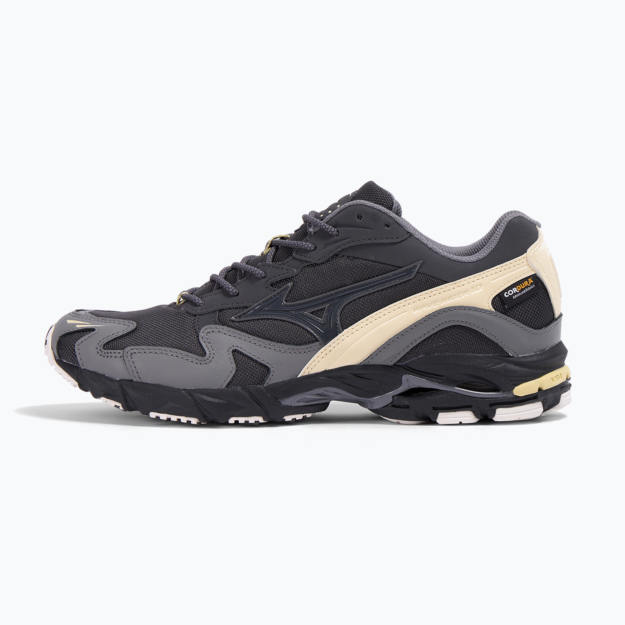 Buty męskie Mizuno Wave Rider 10 Cordura black sand/quiet shade/banana crape 