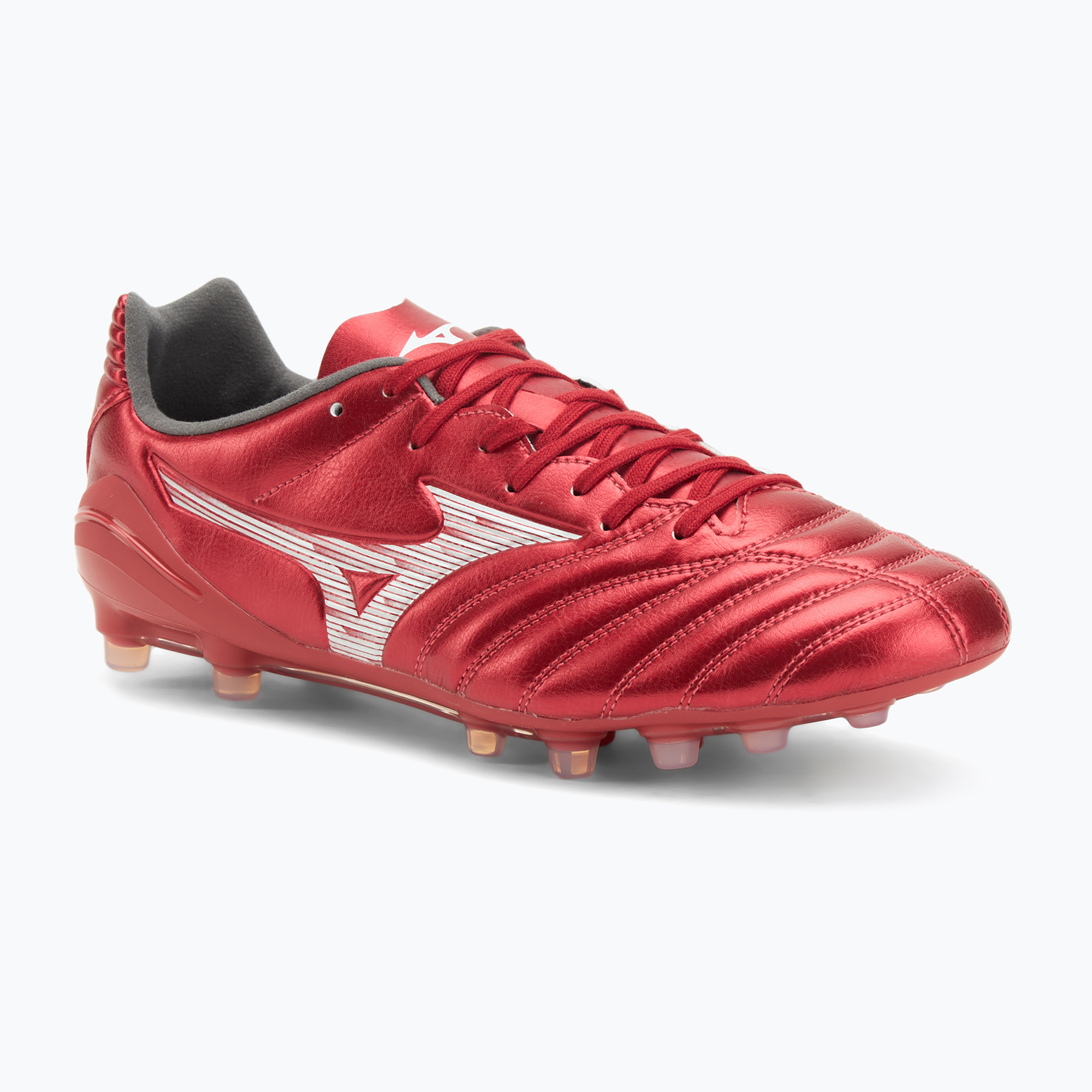 Buty piłkarskie męskie Mizuno Monarcida Neo III Pro AG morelia 40th red/white 