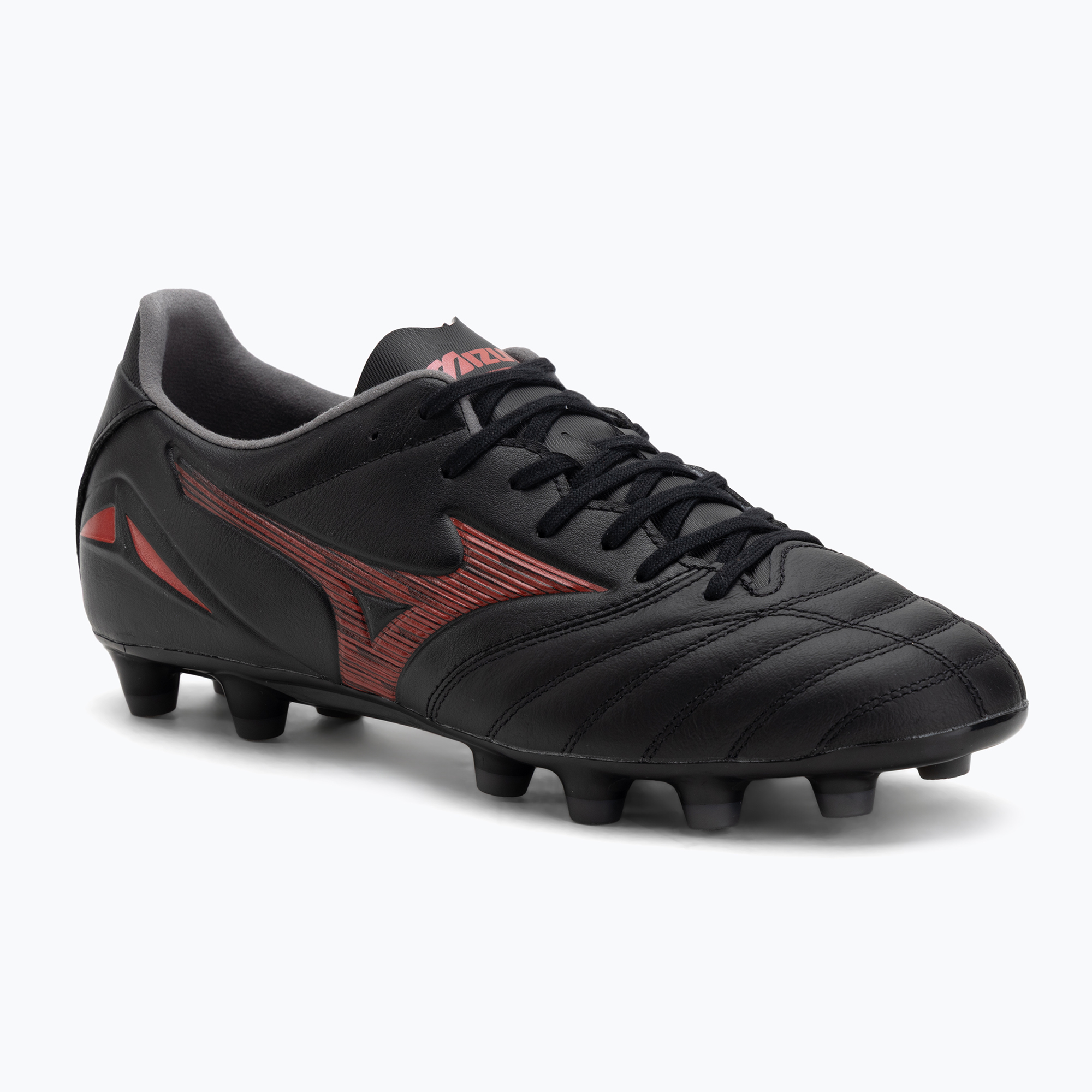 Buty piłkarskie męskie Mizuno Morelia Neo IV Pro MD black/morelia 40th red/black 