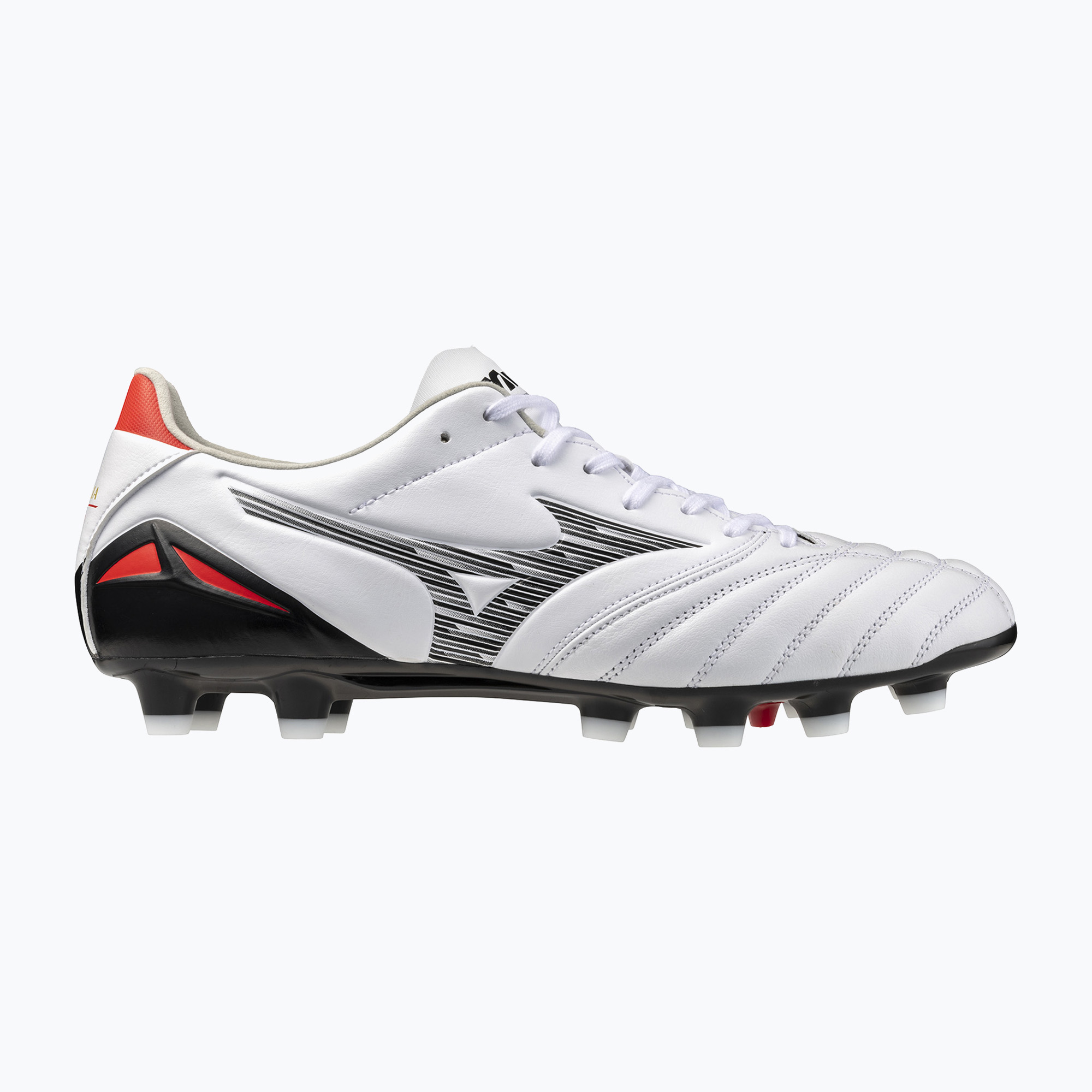 Buty piłkarskie męskie Mizuno Morelia Neo IV Pro MD white/black/chinese red