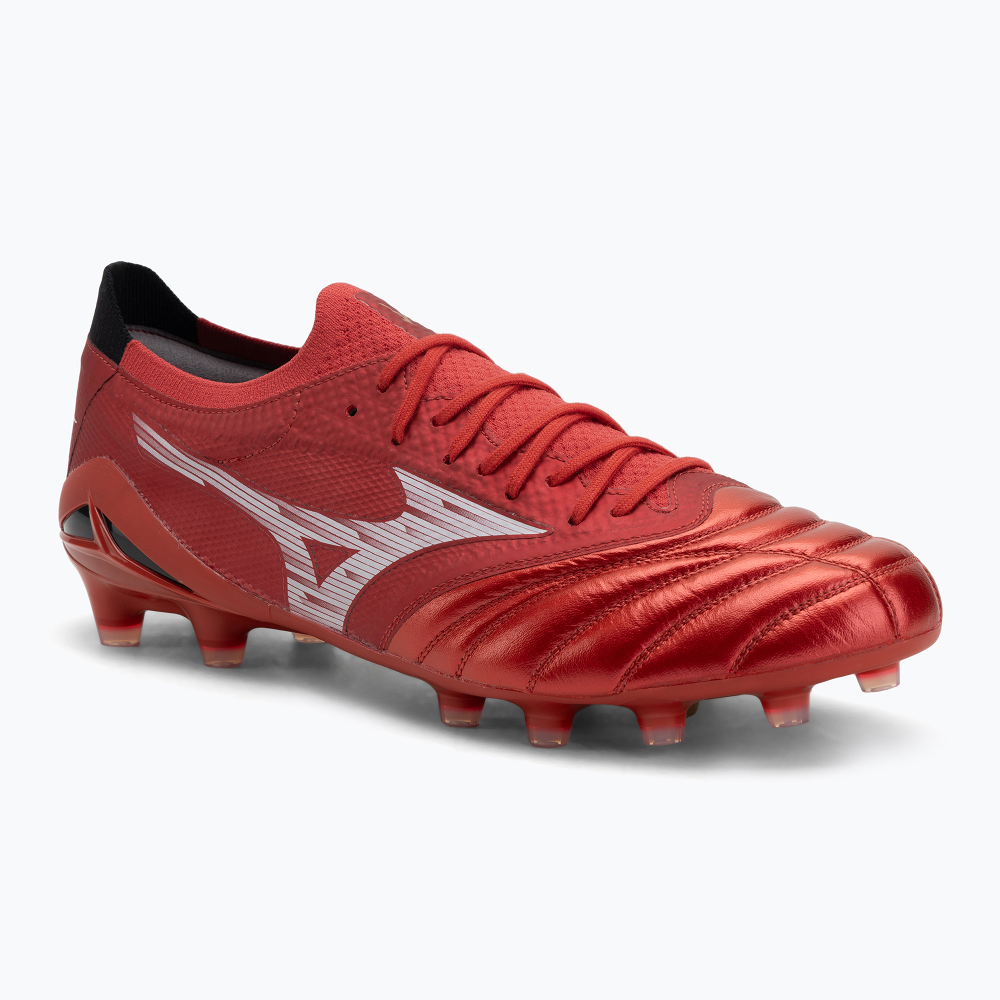 Buty piłkarskie męskie Mizuno Morelia Neo IV Β Elite MD morelia 40th red/white/black 