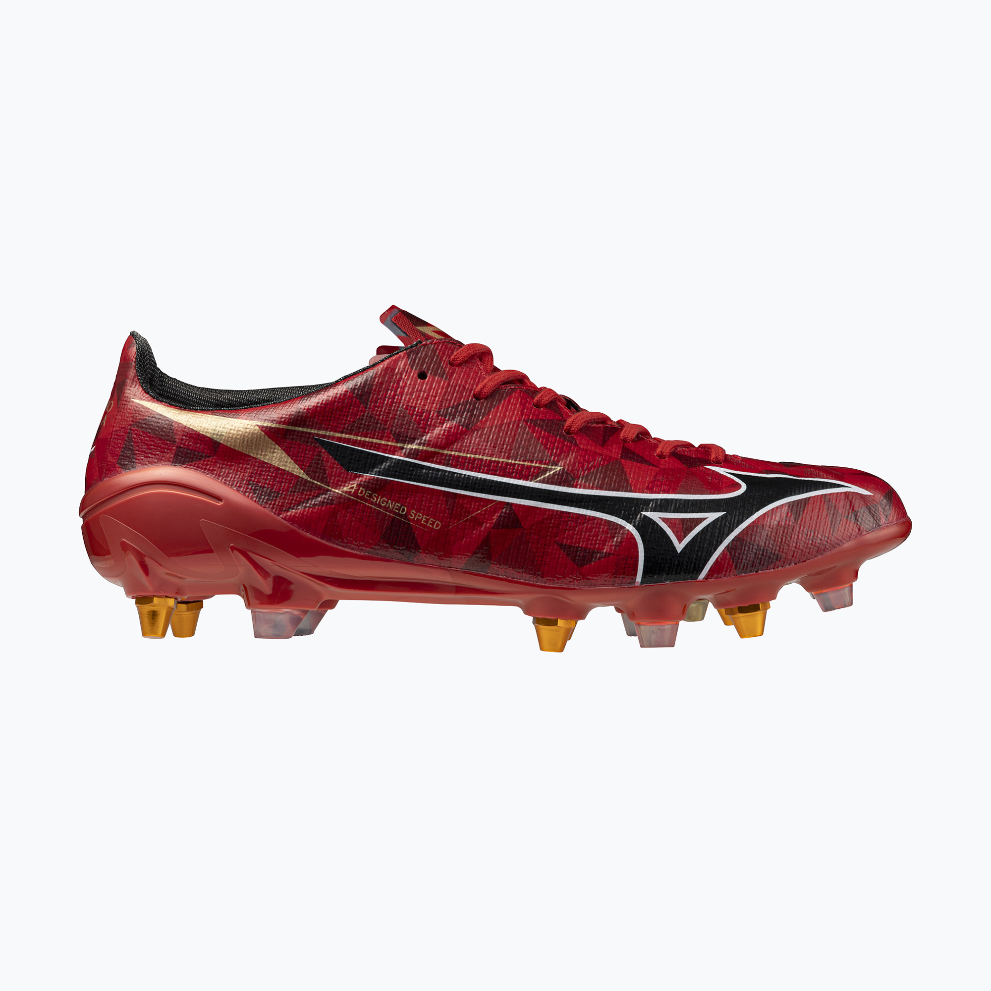 Buty piłkarskie męskie Mizuno α II Japan Mix morelia 40th red/black/gold 