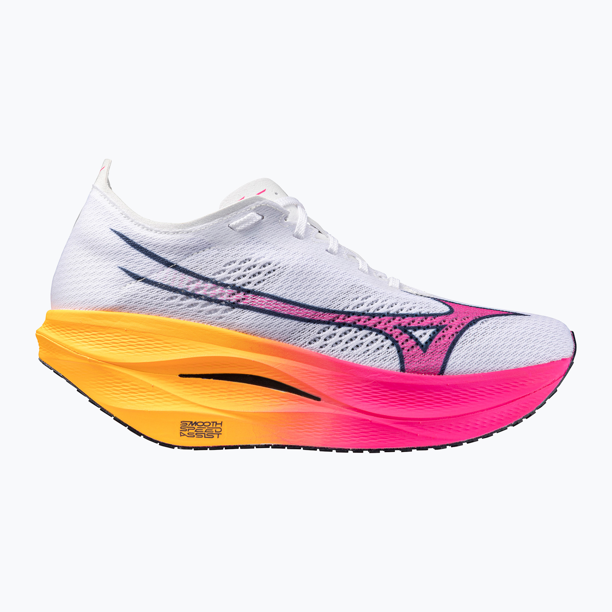 Buty do biegania Mizuno Wave Rebellion Pro 3 white/pink tetra/tang orange 