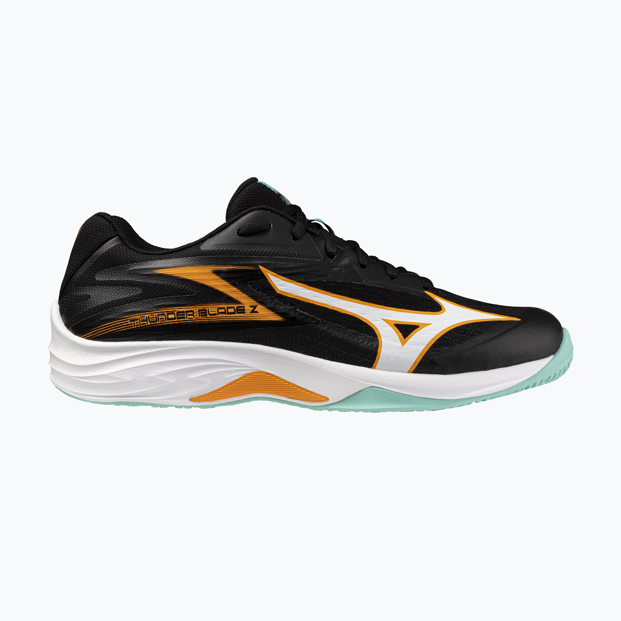 Volejbalové topánky Mizuno Thunder Blade Z black/tangelo/ice green (Thunder Blade Z V1GA237007)