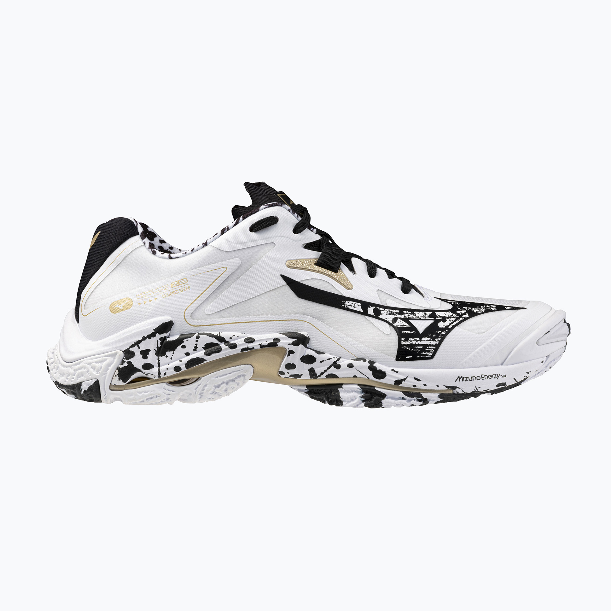 Buty do siatkówki Mizuno Wave Lightning Z8 white/black/ge gold 