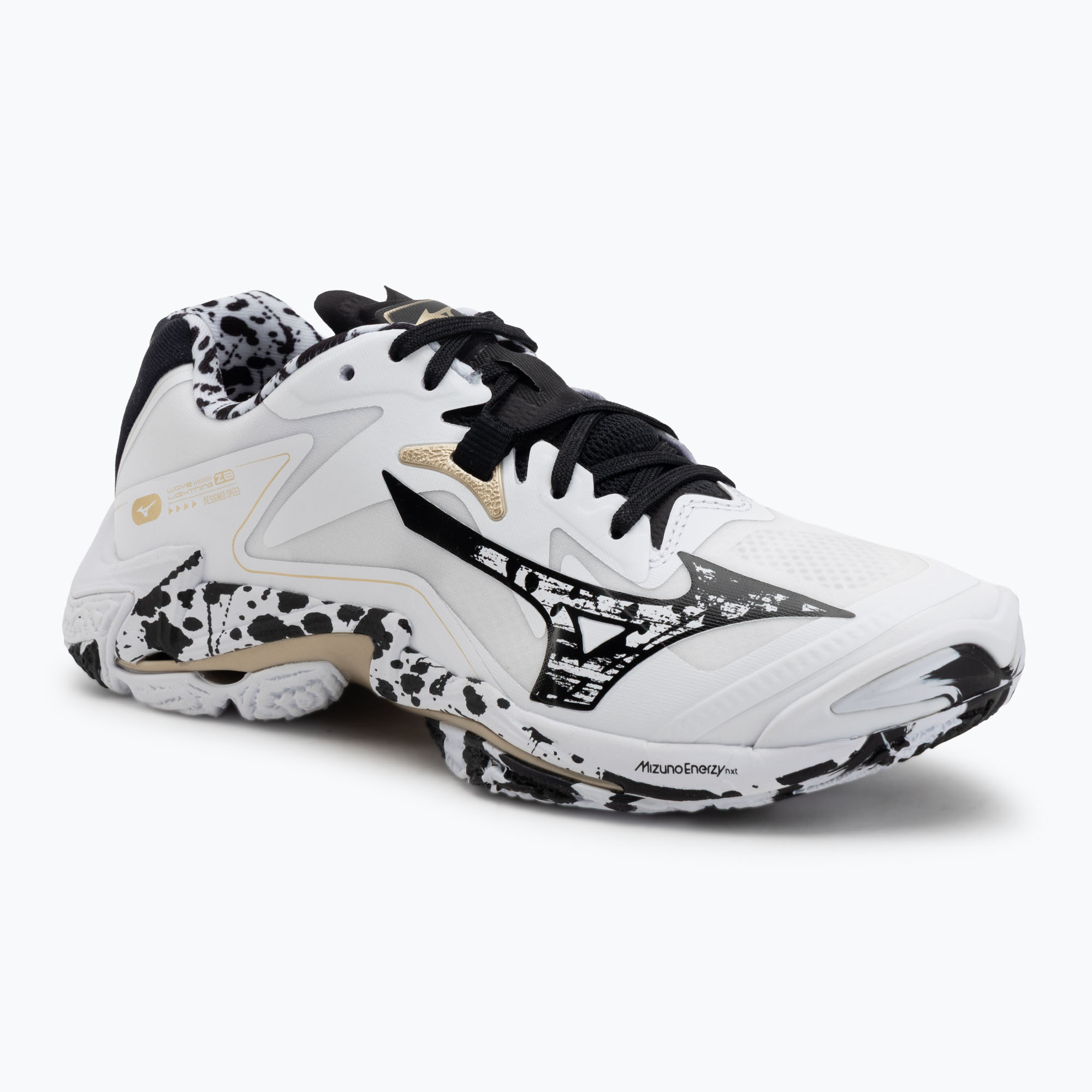 Buty do siatkówki Mizuno Wave Lightning Z8 white/black/ge gold 