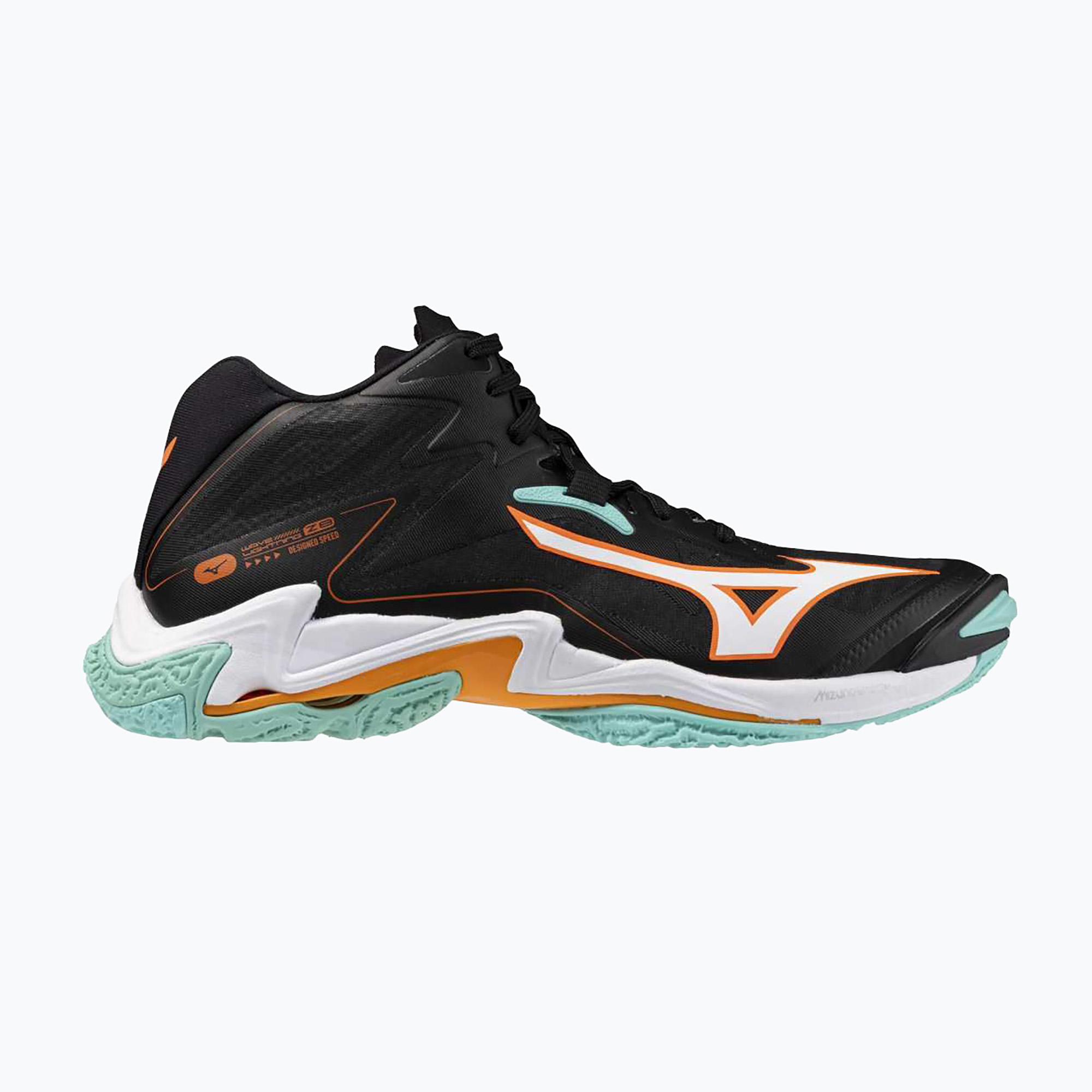 Buty do siatkówki Mizuno Wave Lightning Z8 Mid black/tangelo/ice green 