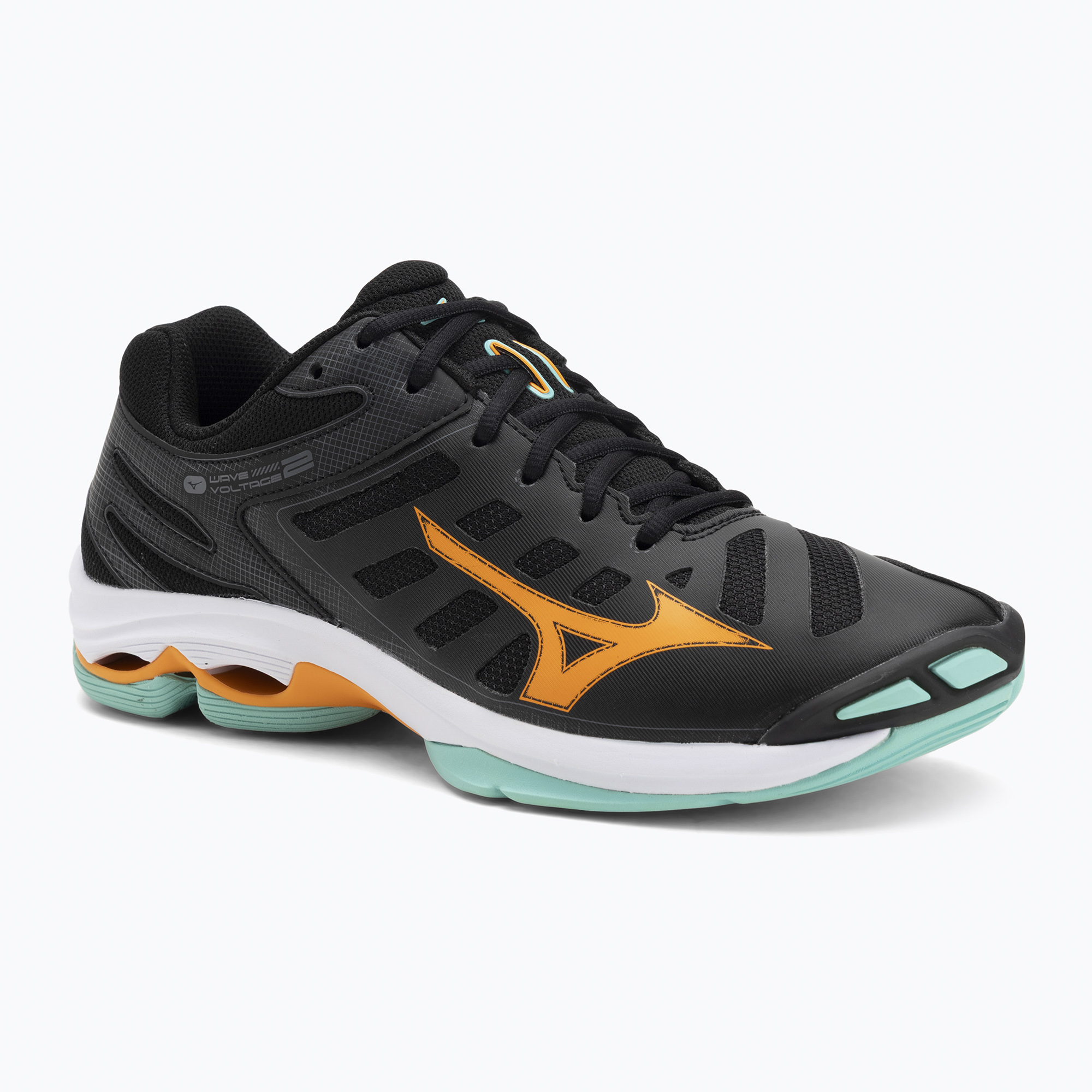 Buty do siatkówki Mizuno Wave Voltage 2 black/tangelo/ice green 