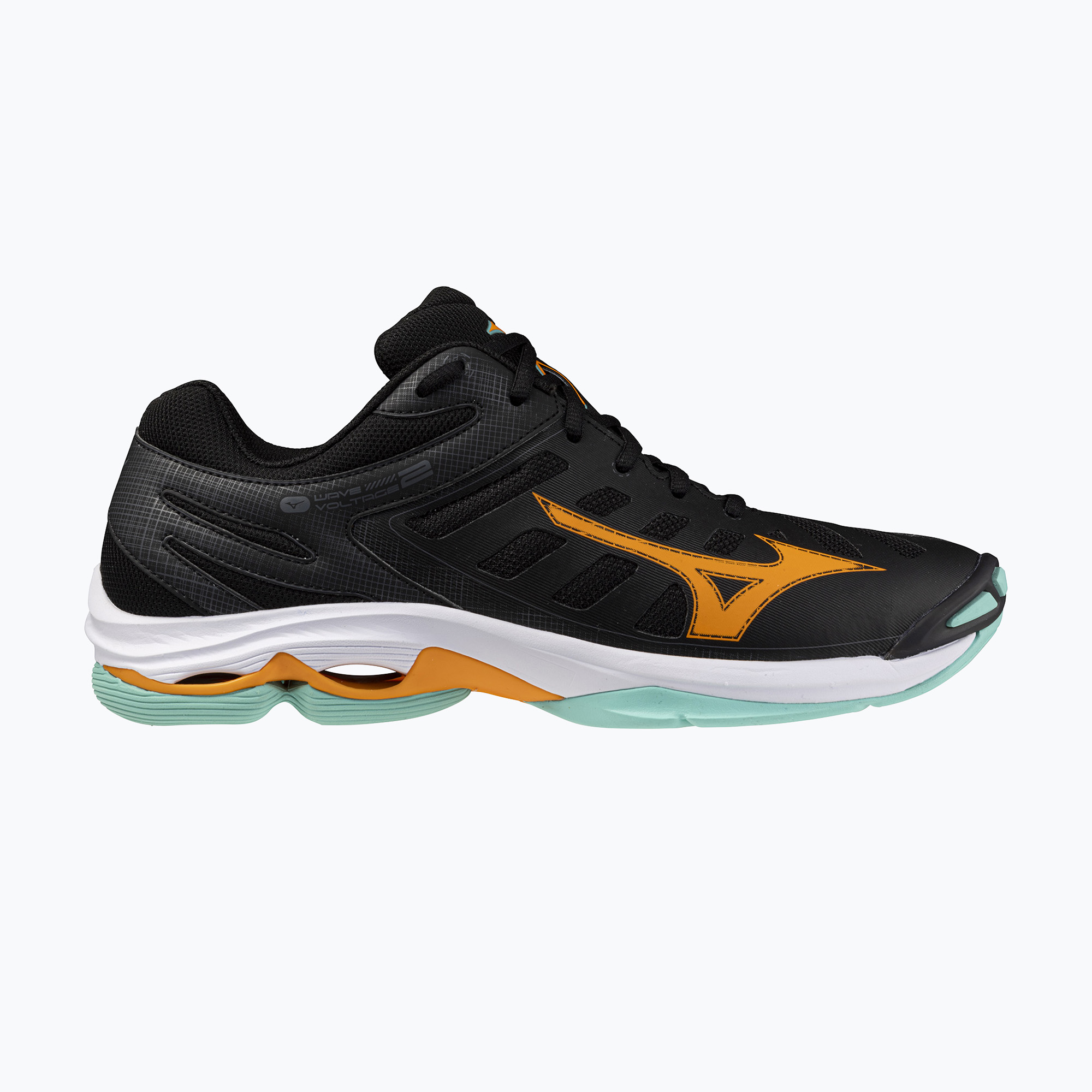 Buty do siatkówki Mizuno Wave Voltage 2 black/tangelo/ice green 