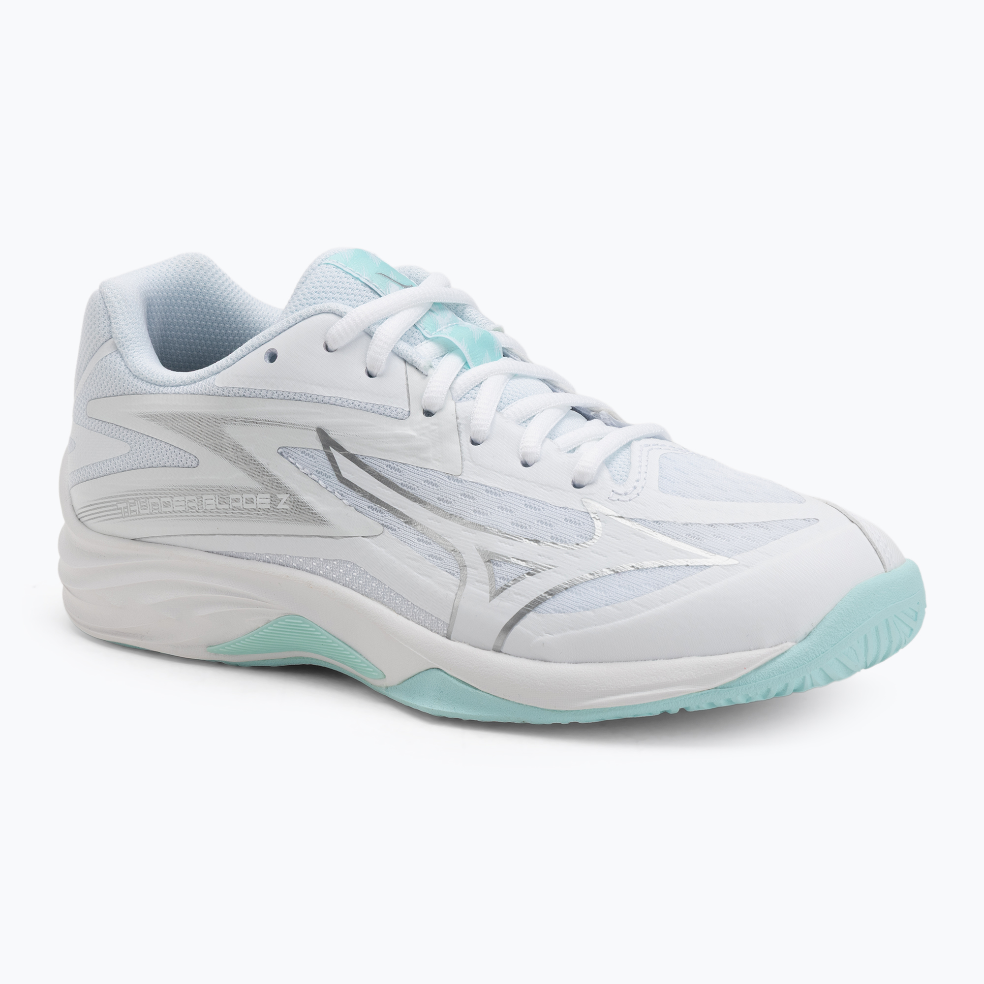 Buty do siatkówki damskie Mizuno Thunder Blade Z white/blue tint