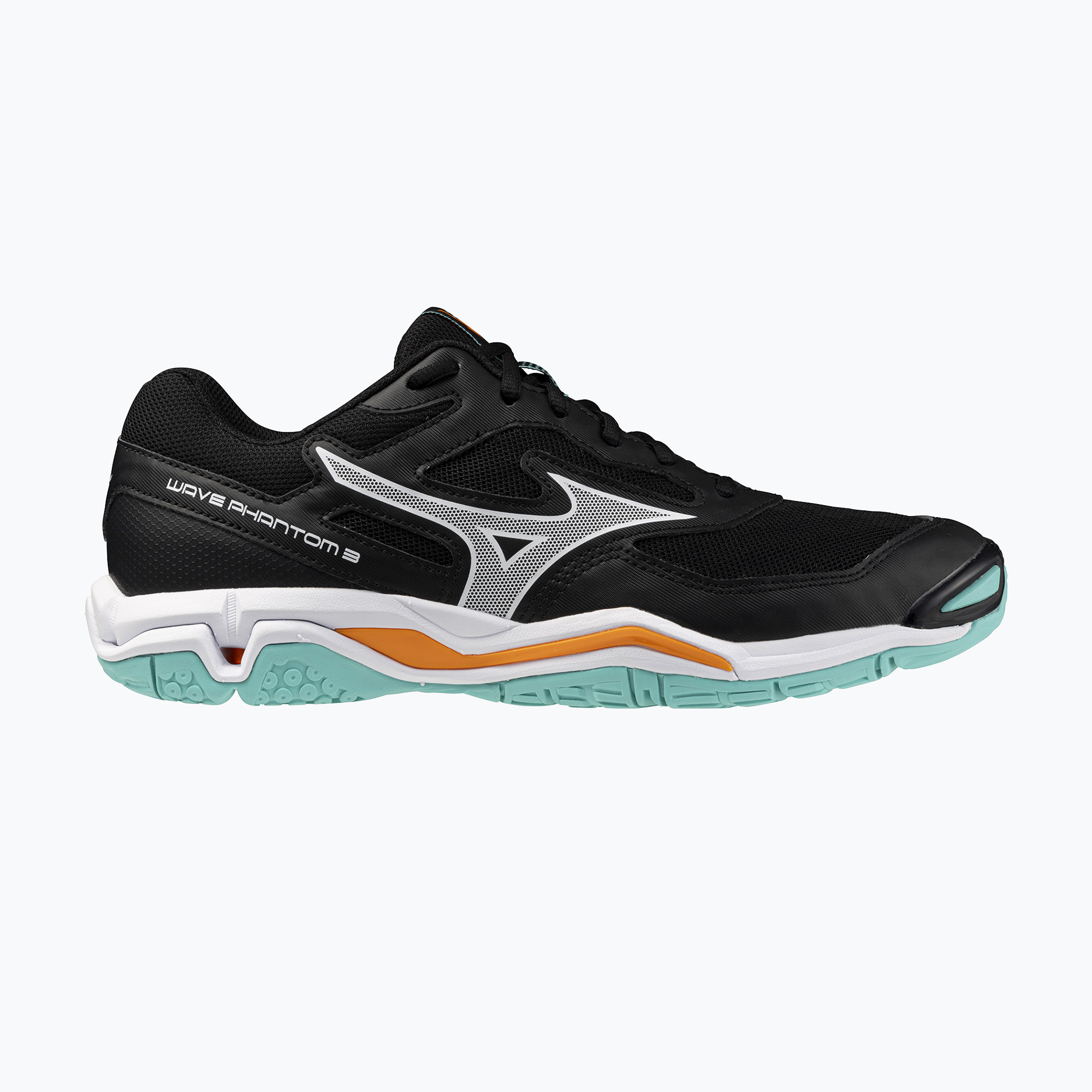 Buty do piłki ręcznej Mizuno Wave Phantom 3 black/tangelo/ice green 