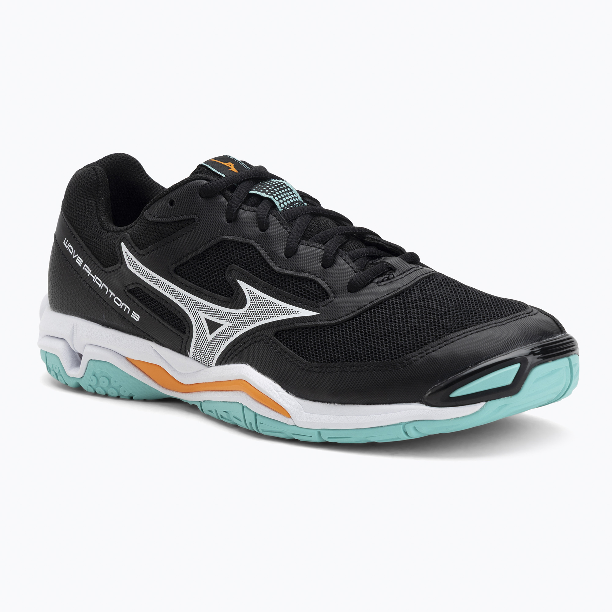 Buty do piłki ręcznej Mizuno Wave Phantom 3 black/tangelo/ice green 