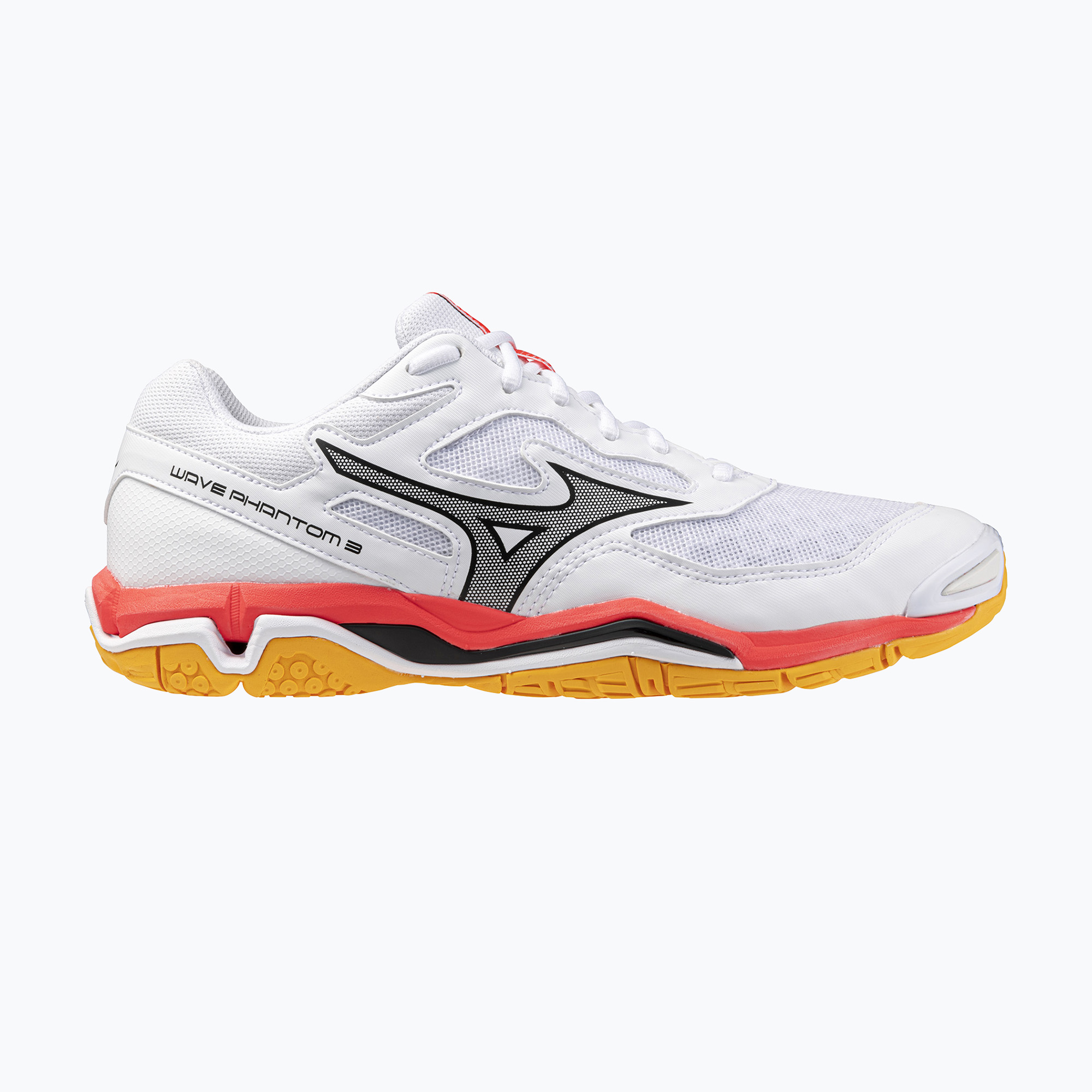 Buty do piłki ręcznej Mizuno Wave Phantom 3 white/fiery coral 2/citrus 
