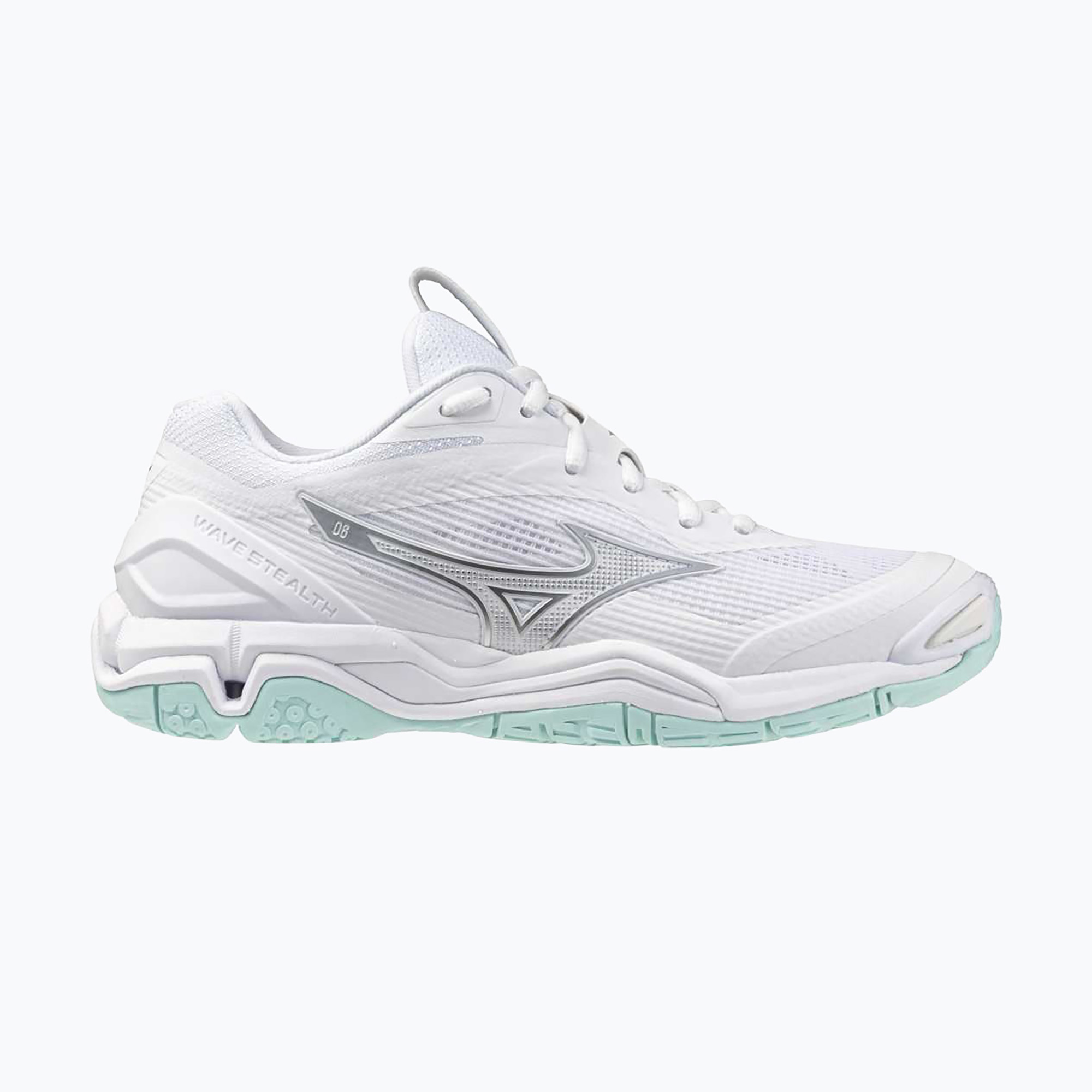 Dámske hádzanárske topánky Mizuno Wave Stealth 6 white/blue tint (Wave Stealth 6 X1GB243045)